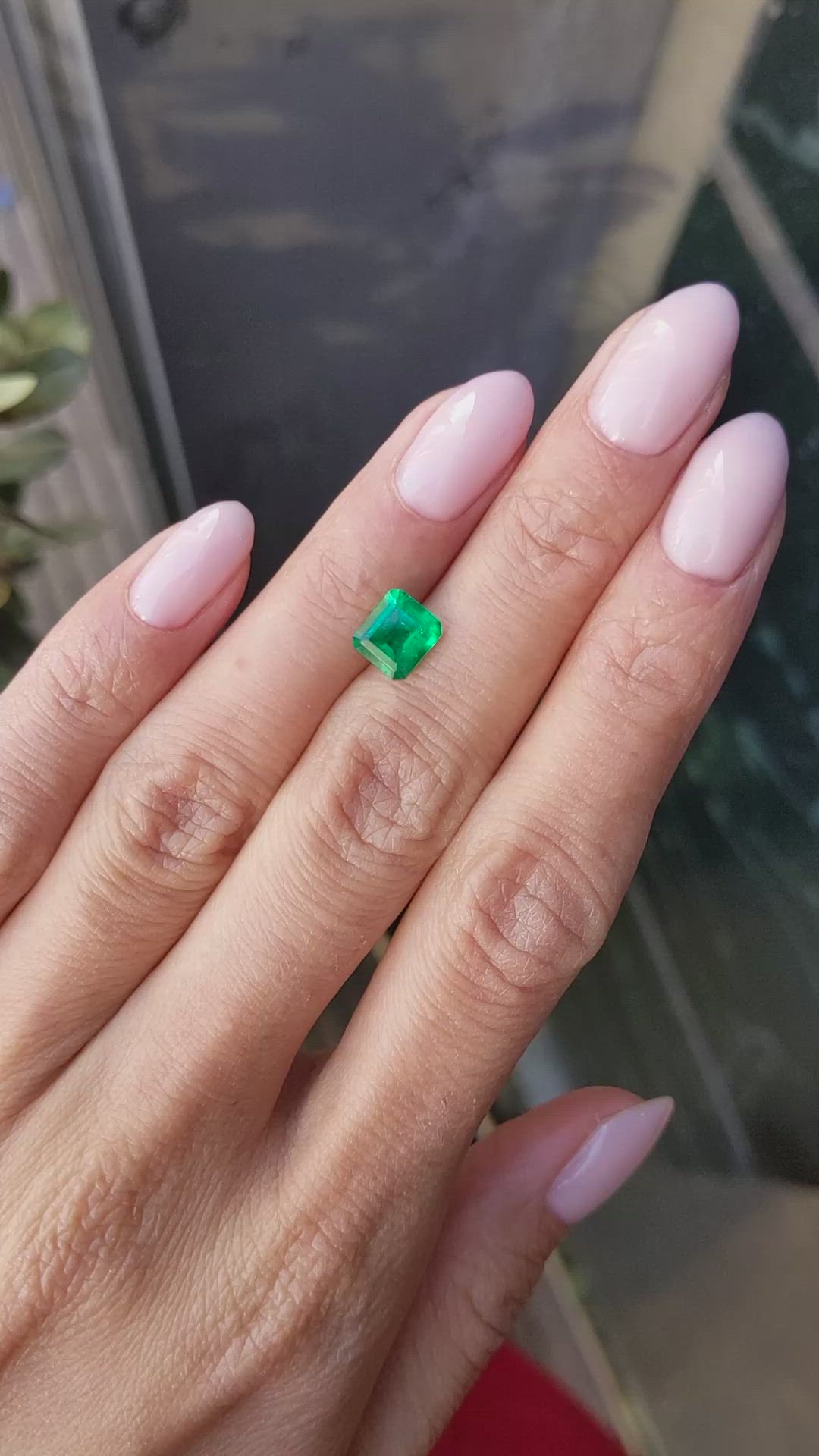 1.25 Ct. Emerald from Zambia Size Video