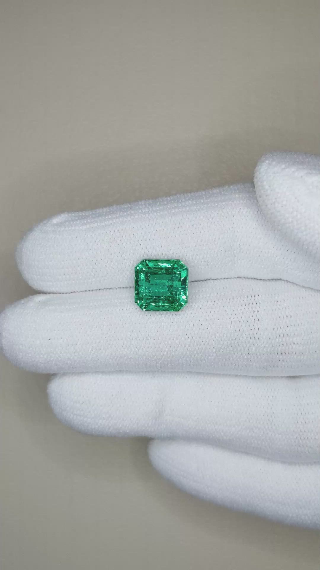 3.17 Ct. Emerald from Zambia Size Video