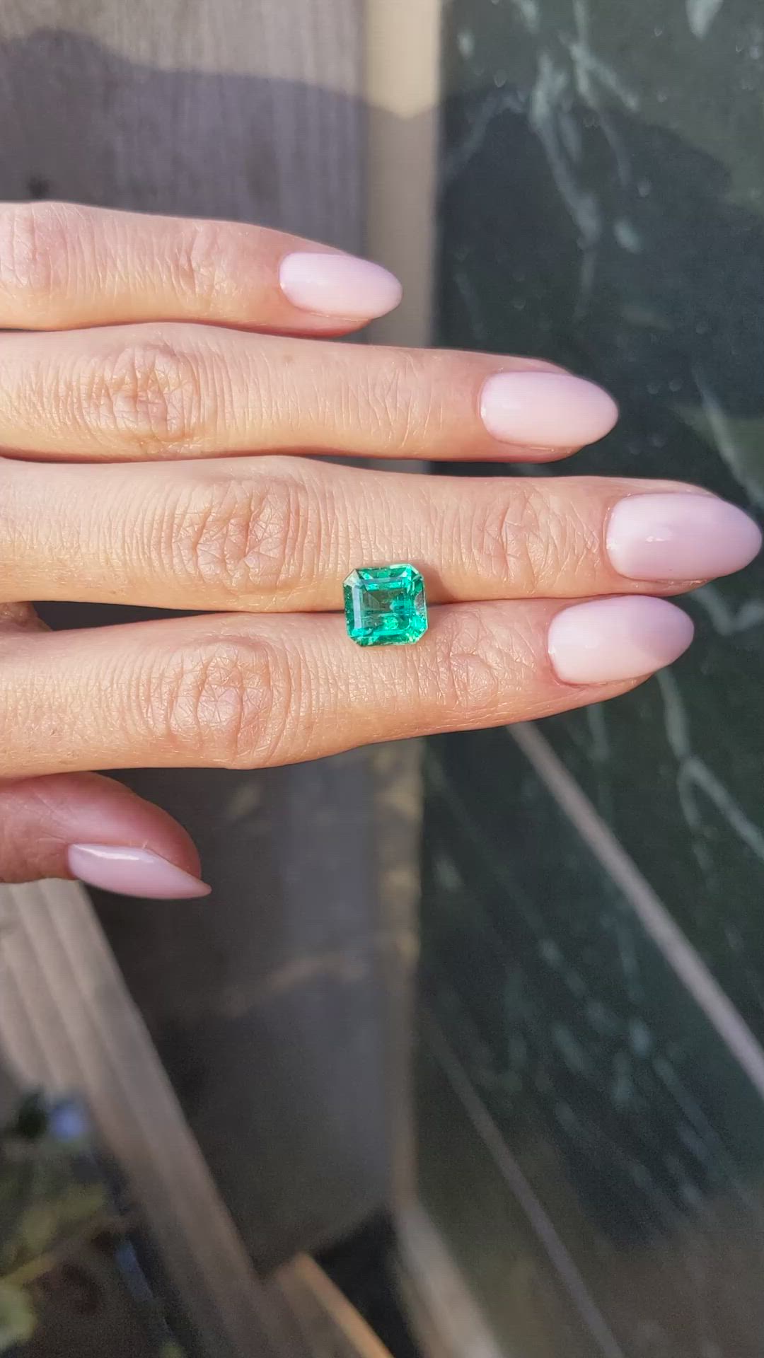 3.17 Ct. Emerald from Zambia Size Video