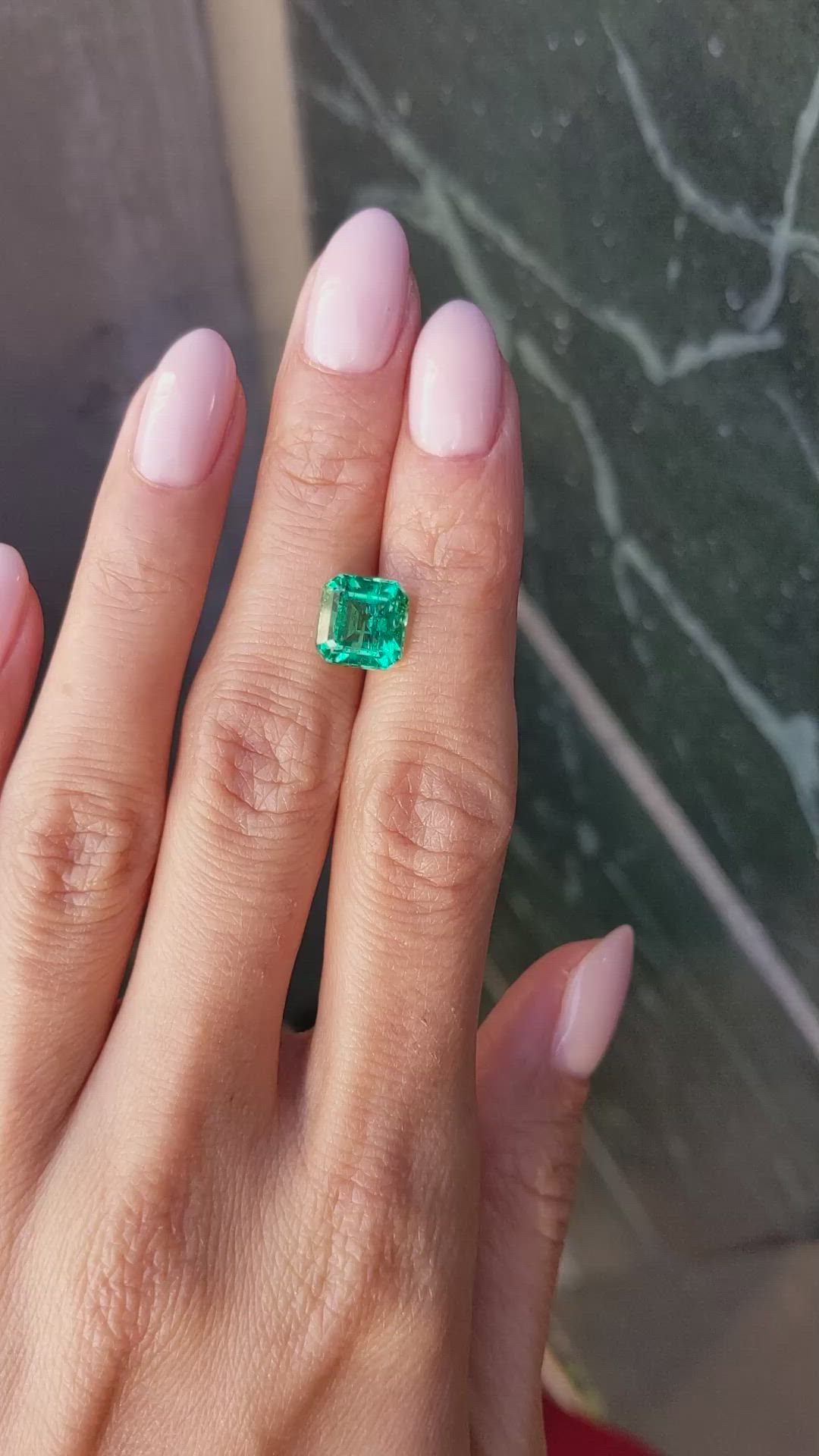 3.17 Ct. Emerald from Zambia Size Video