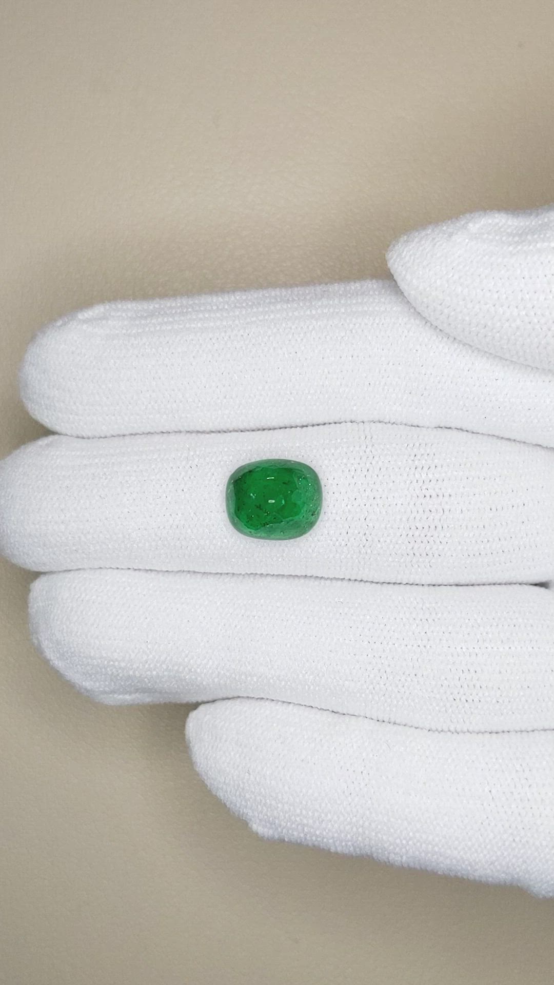 2.88 Ct. Cabochon Emerald from Pakistan Size Video