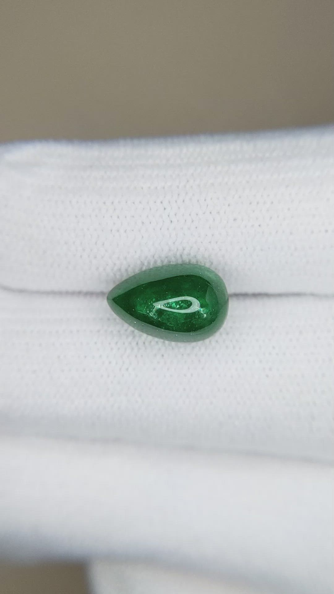3.26 Ct. Cabochon Emerald from Pakistan Size Video