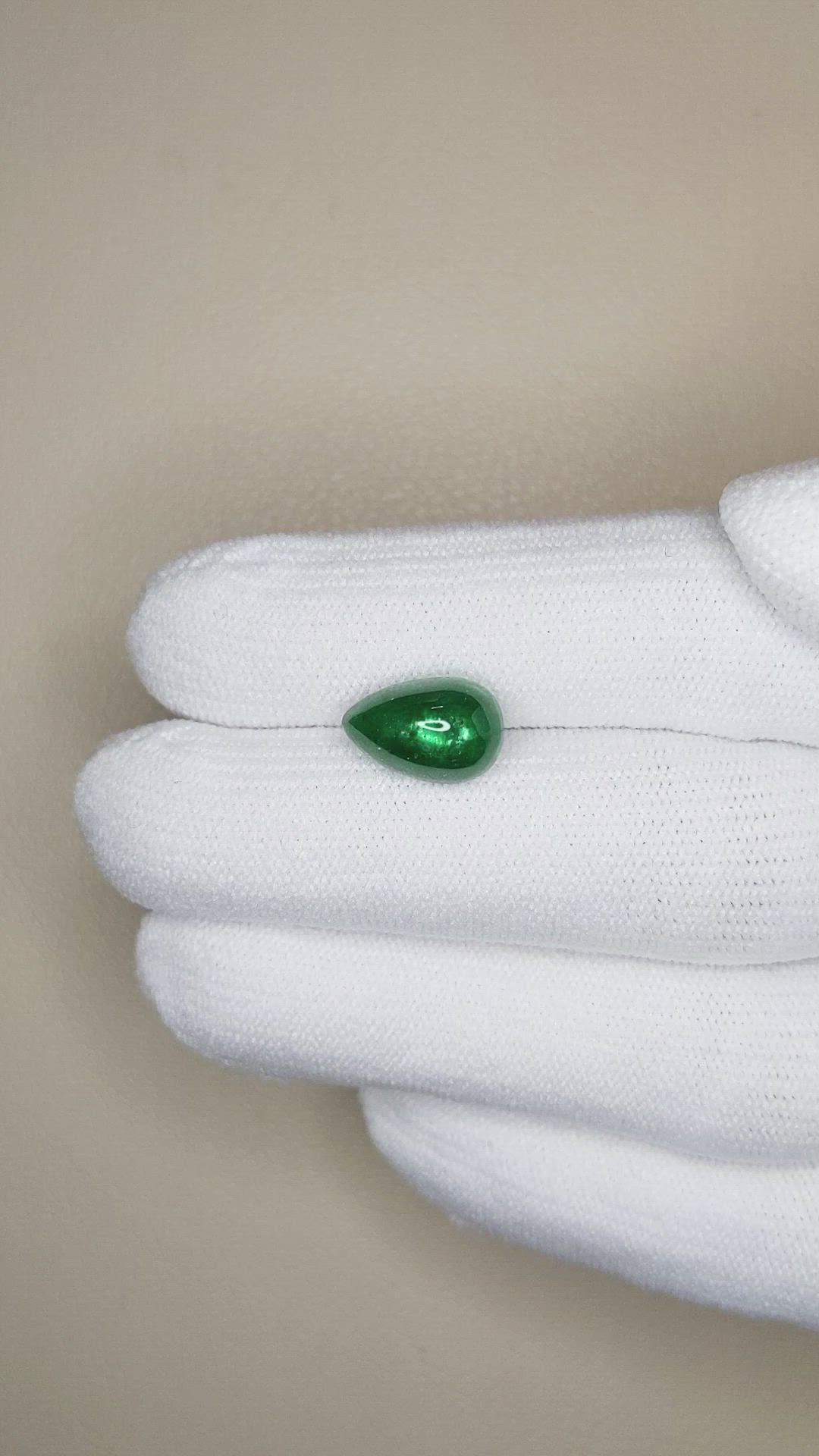 3.26 Ct. Cabochon Emerald from Pakistan Size Video