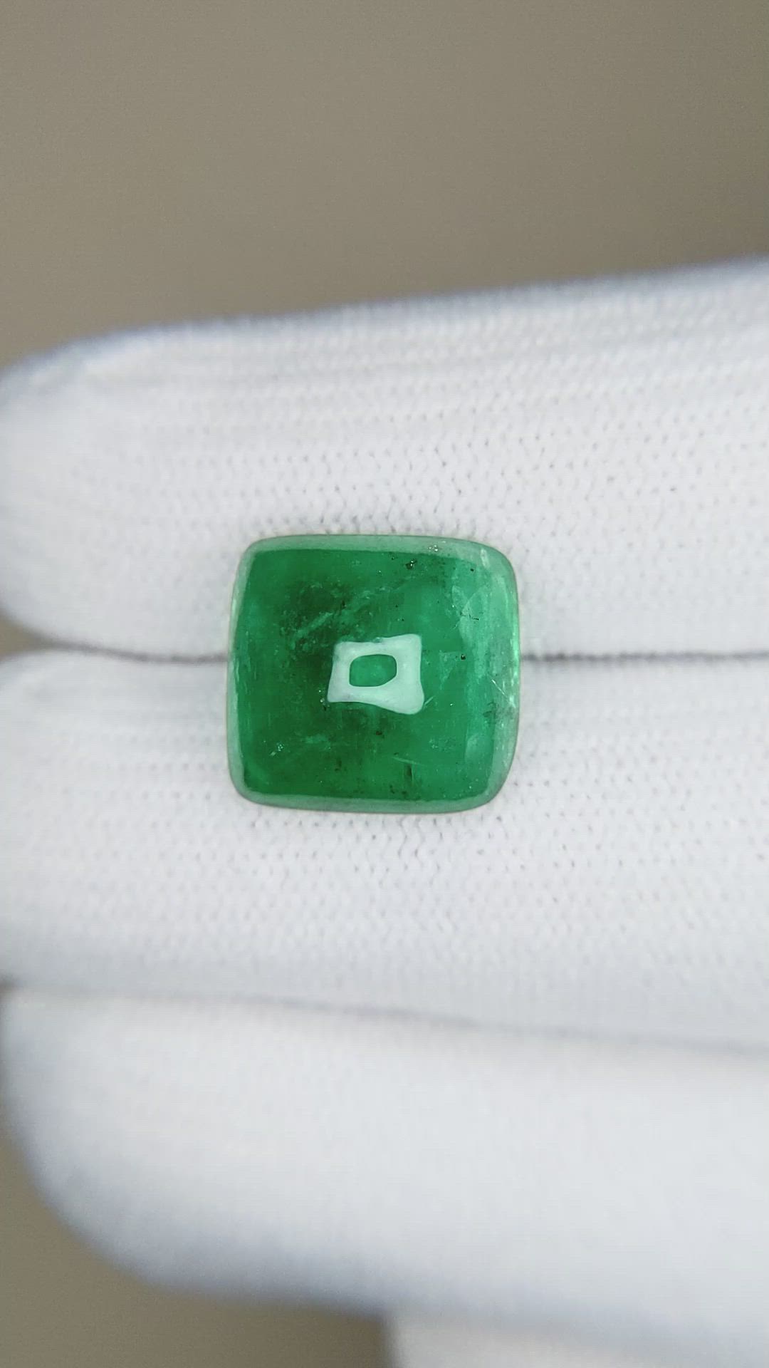 4.80 Ct. Cabochon Emerald from Pakistan Size Video