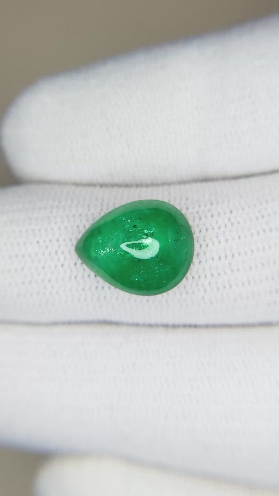 4.56 Ct. Cabochon Emerald from Pakistan Size Video
