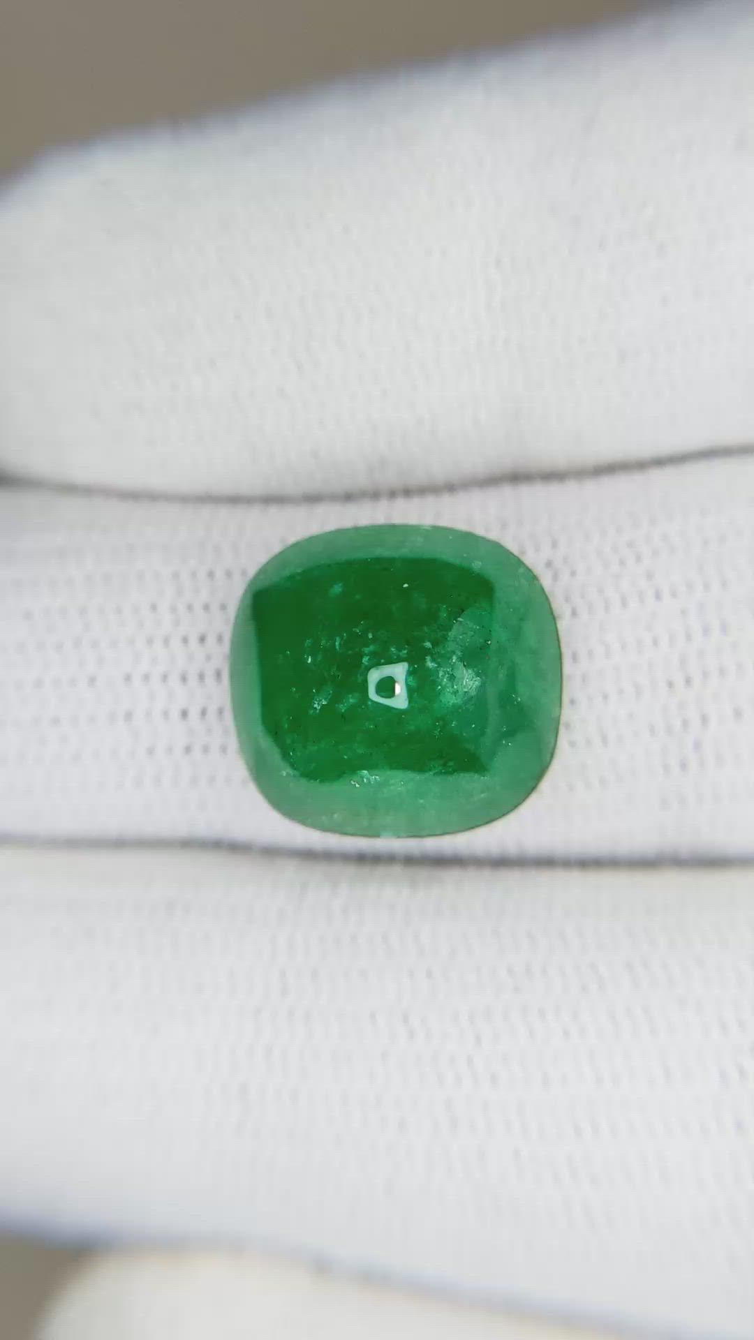 6.88 Ct. Cabochon Emerald from Pakistan Size Video