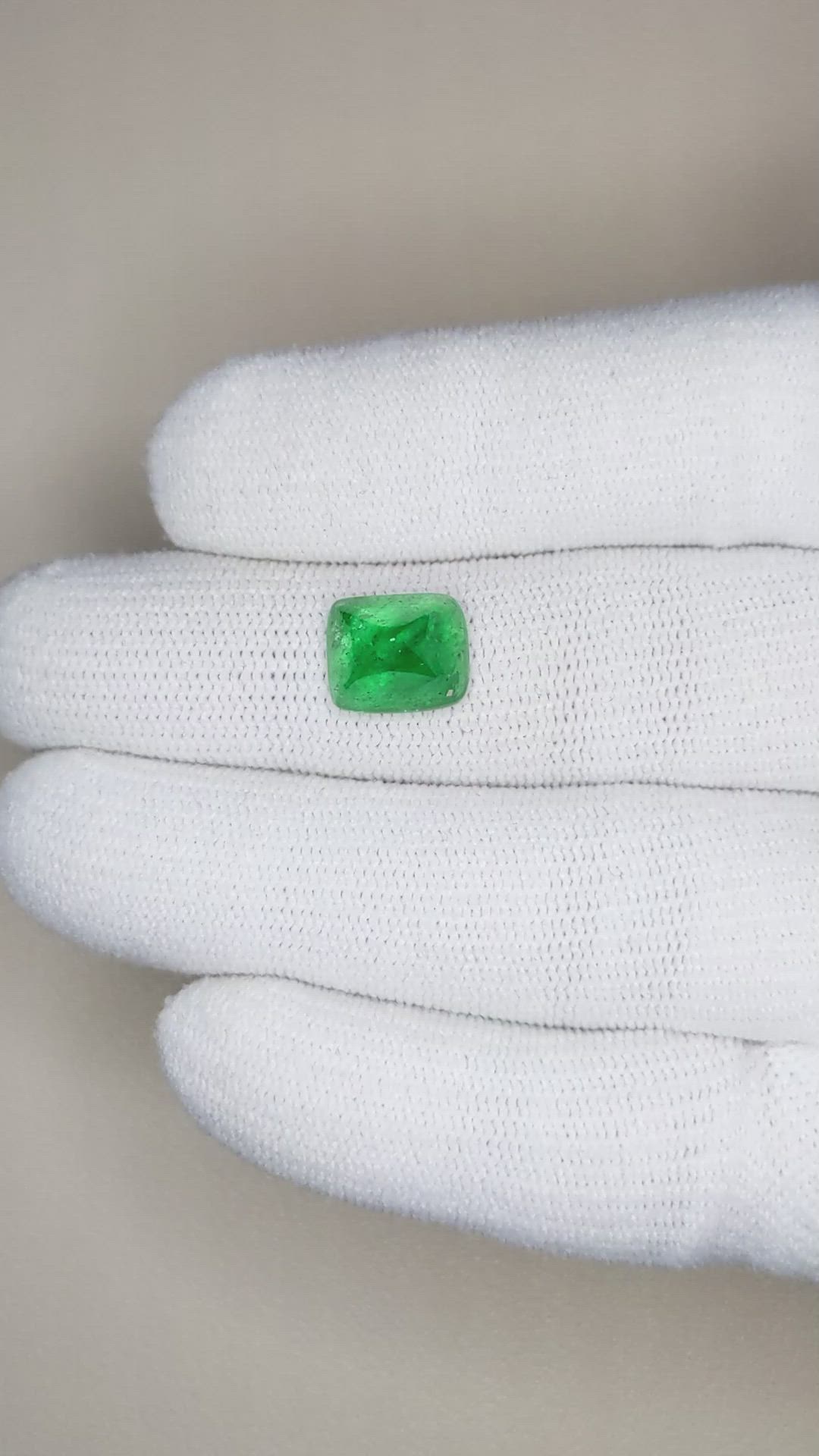 3.33 Ct. Cabochon Emerald from Pakistan Size Video