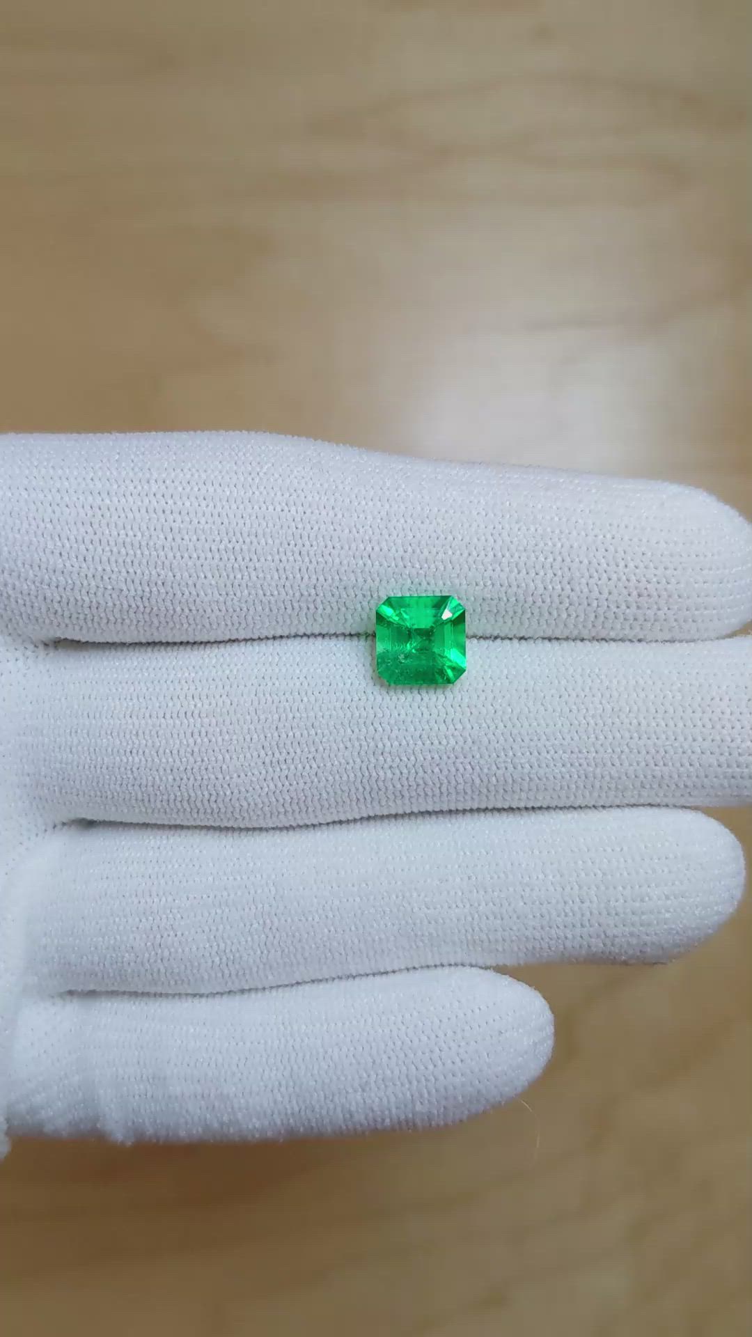 1.99 Ct. Emerald from Colombia Size Video