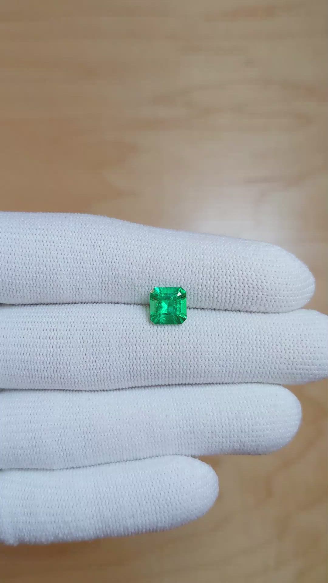 1.48 Ct. Emerald from Colombia Size Video