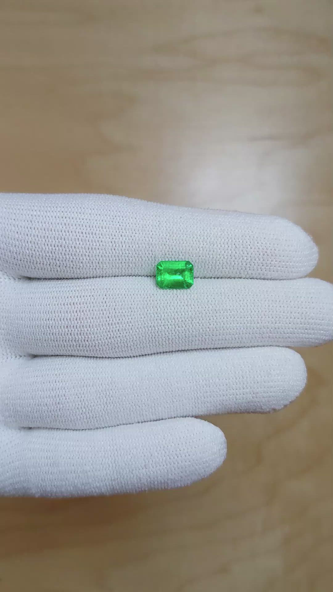 1.13 Ct. Emerald from Colombia Size Video