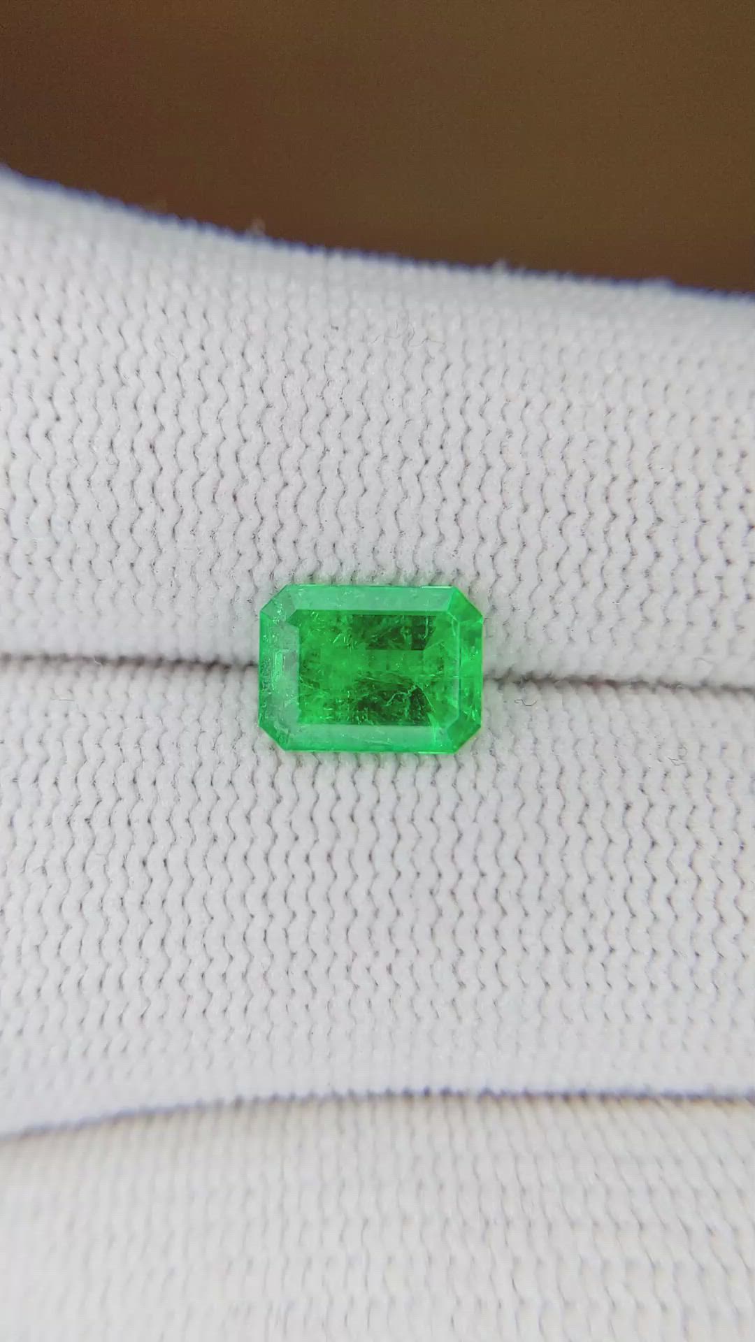 1.13 Ct. Emerald from Colombia Size Video