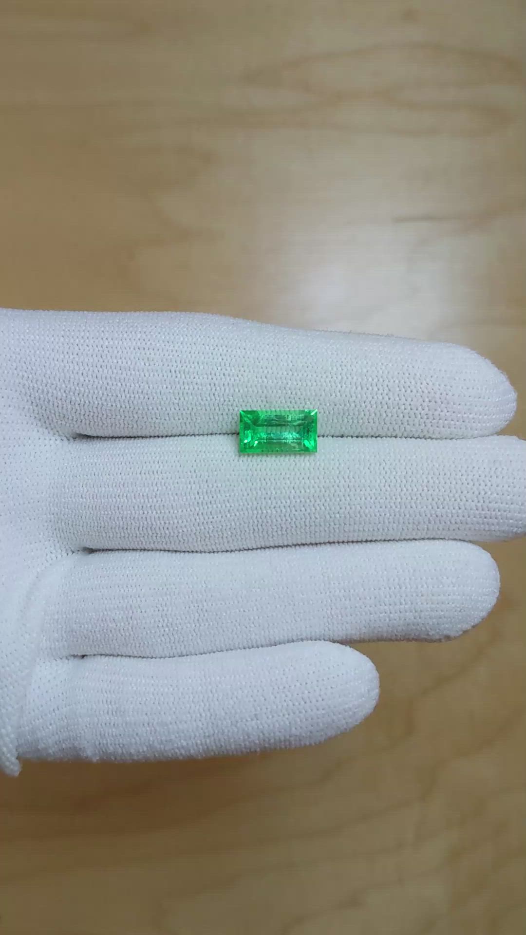 2.42 Ct. Emerald from Colombia Size Video