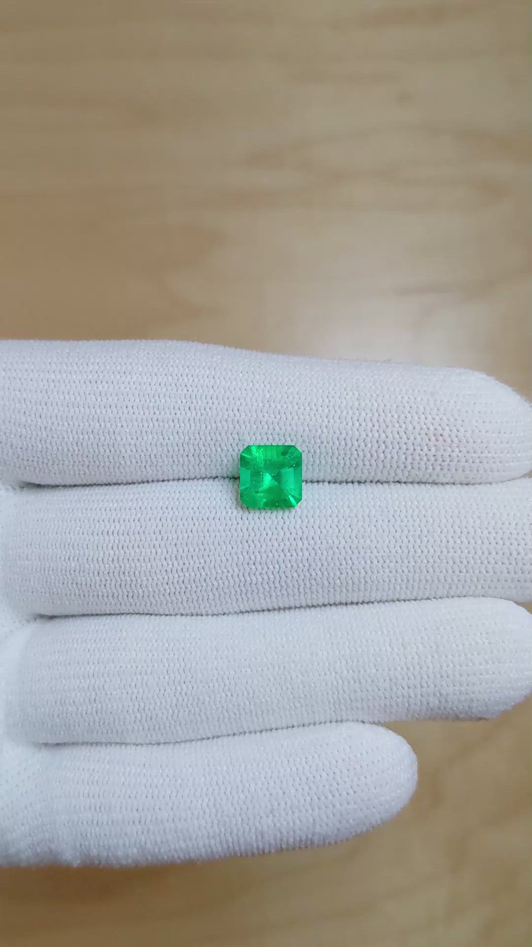 1.81 Ct. Emerald from Colombia Size Video