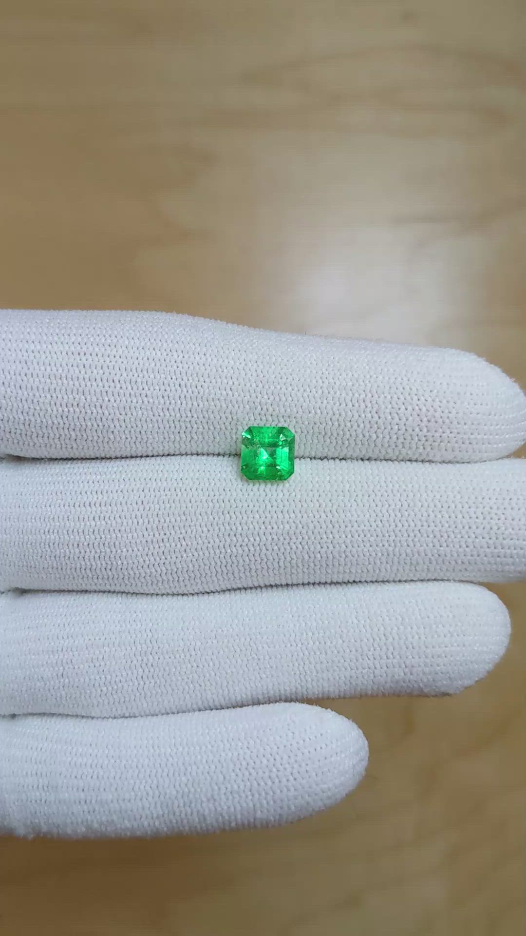 1.13 Ct. Emerald from Colombia Size Video
