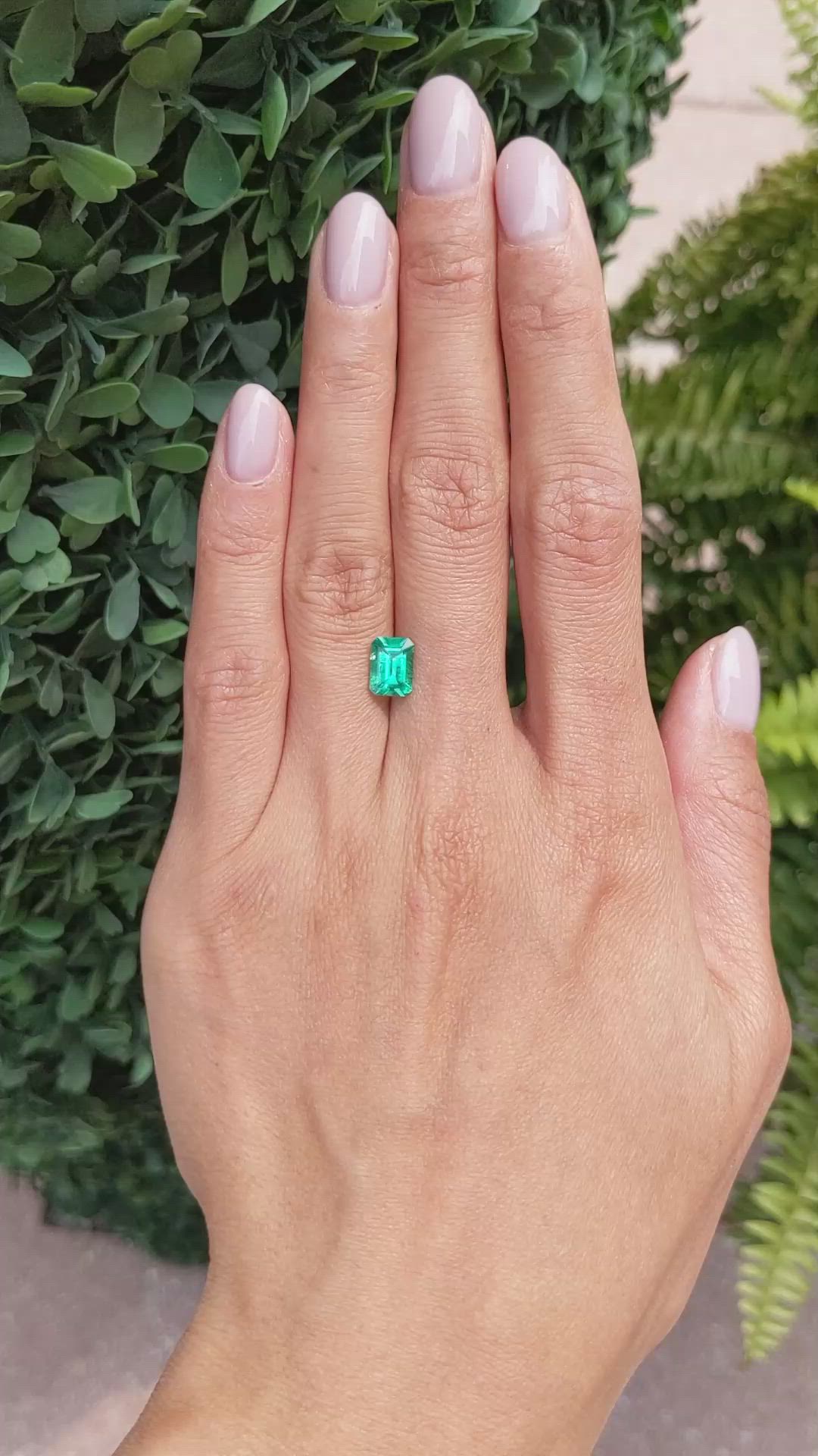 1.21 Ct. Emerald from Colombia Size Video