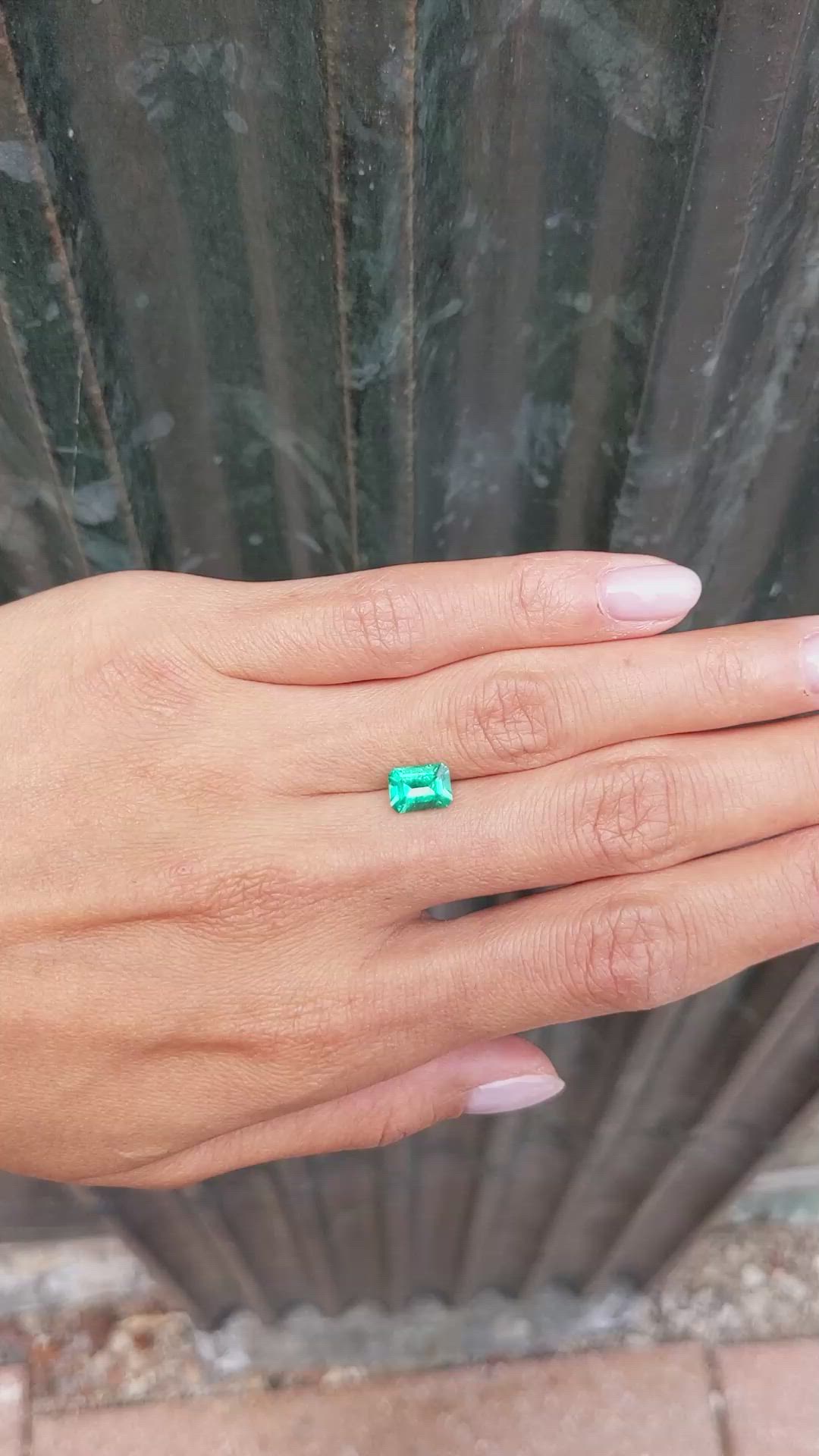 1.21 Ct. Emerald from Colombia Size Video