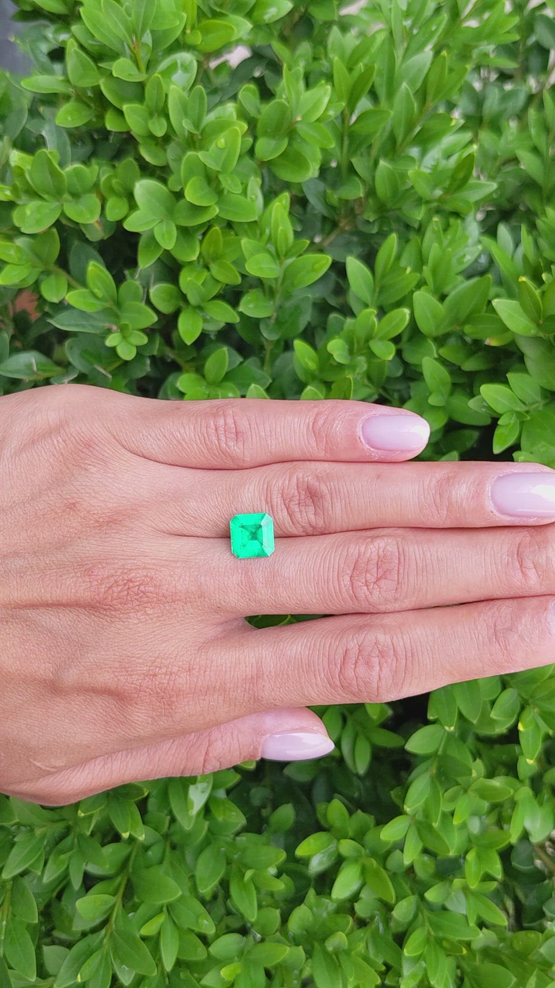 2.09 Ct. Emerald from Colombia Size Video