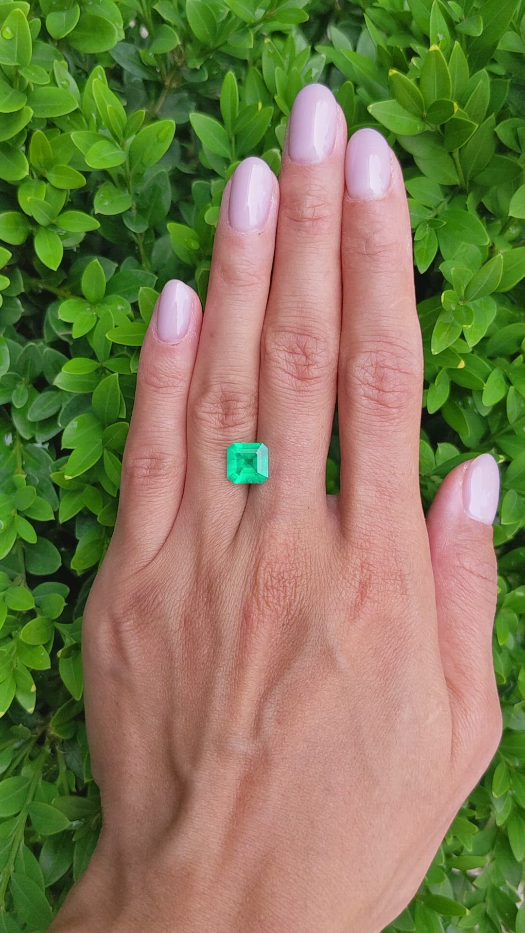 2.09 Ct. Emerald from Colombia Size Video
