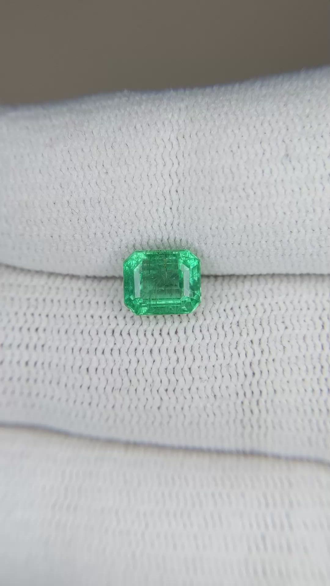 1.56 Ct. Emerald from Zambia Size Video