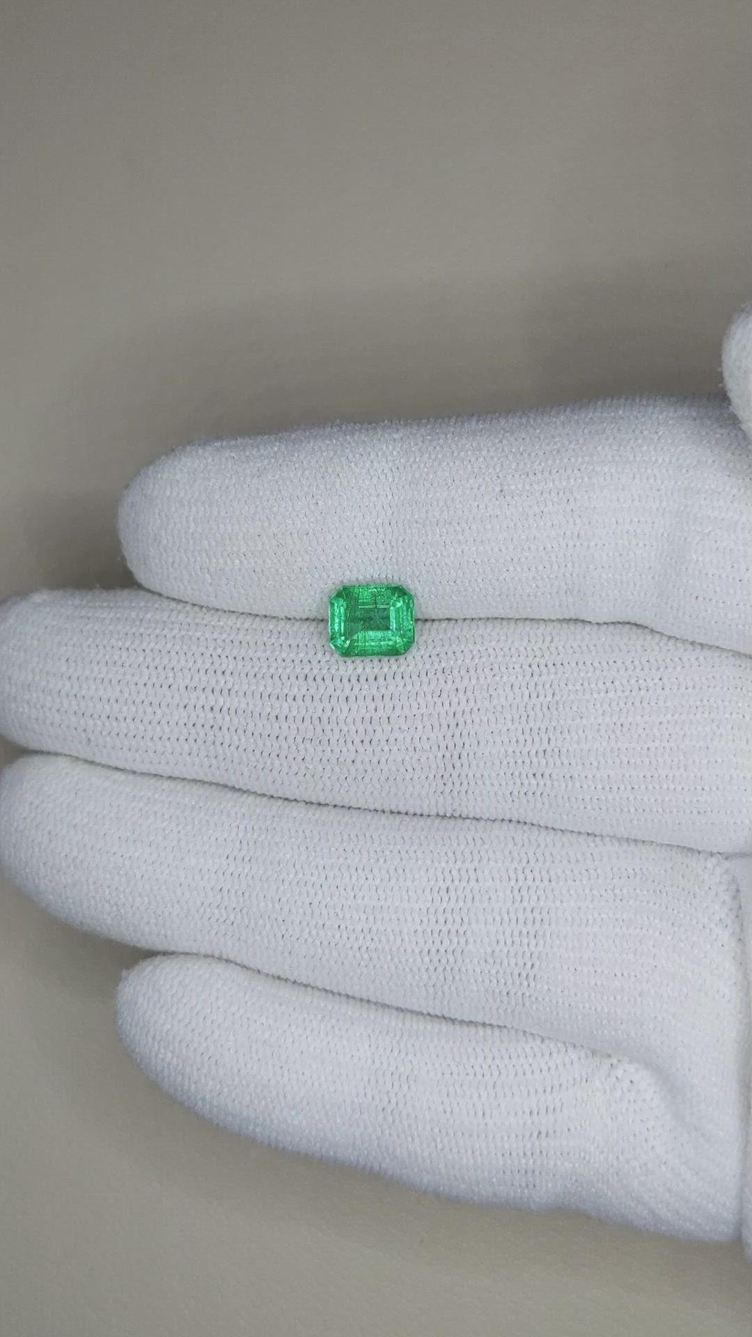 1.56 Ct. Emerald from Zambia Size Video