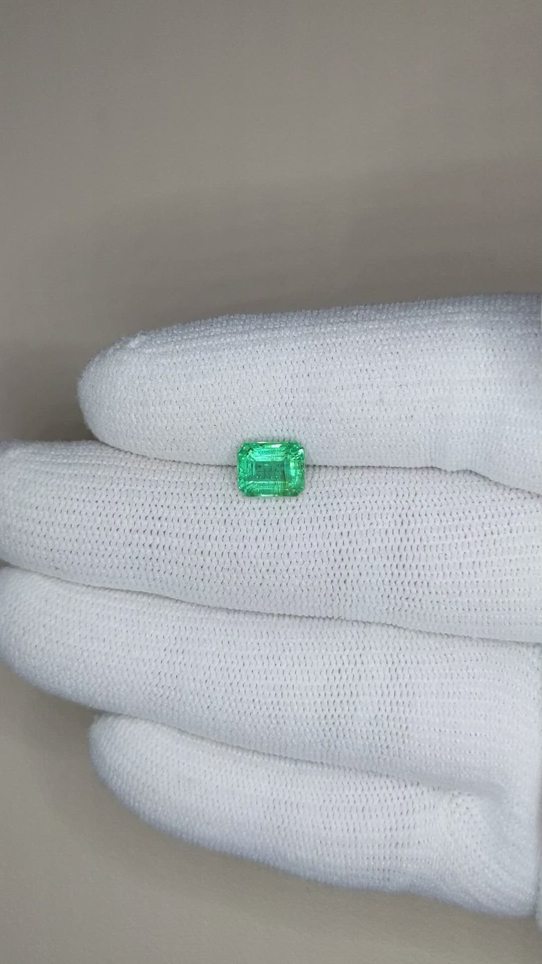 1.59 Ct. Emerald from Zambia Size Video