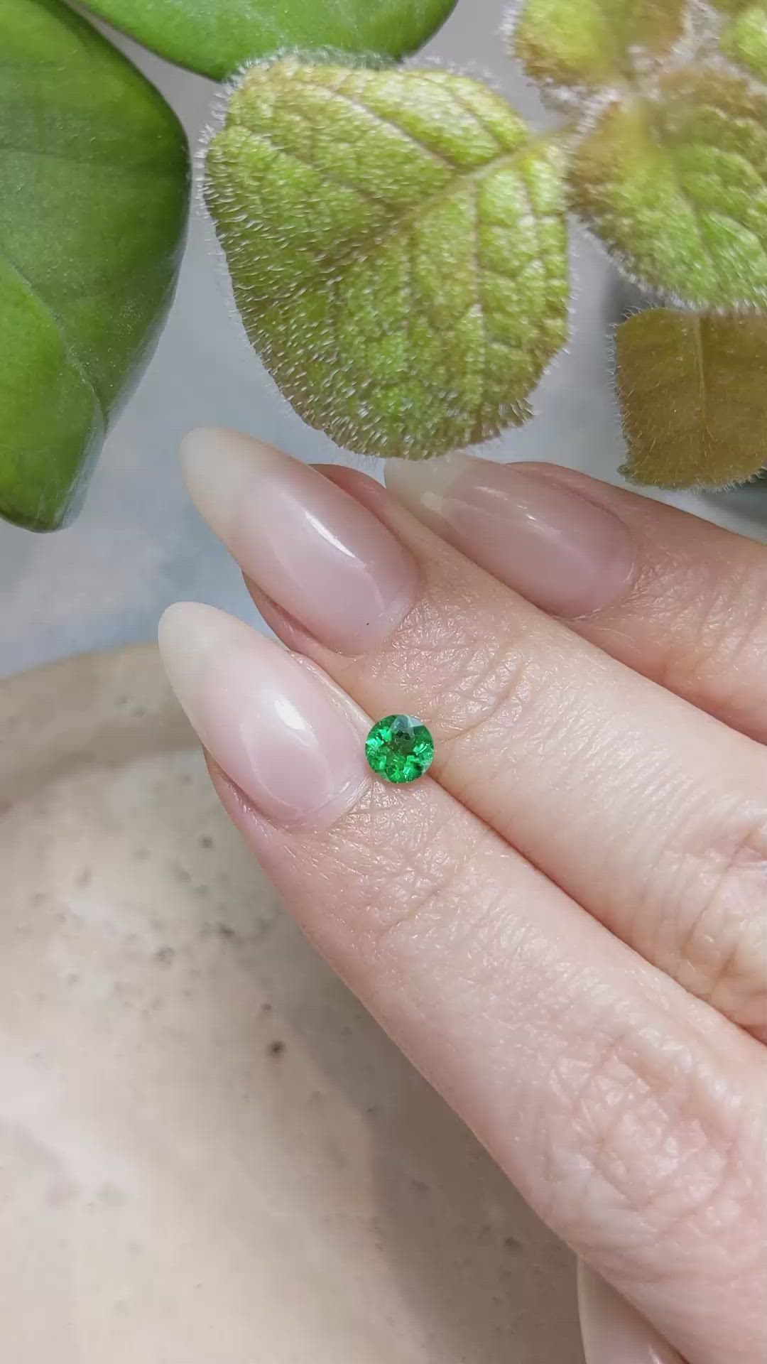 0.40 Ct. Emerald from Zambia Size Video