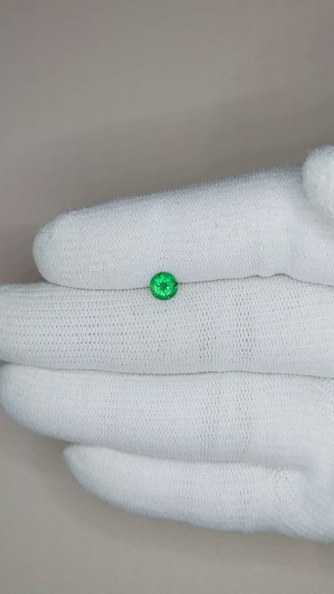 0.40 Ct. Emerald from Zambia Size Video