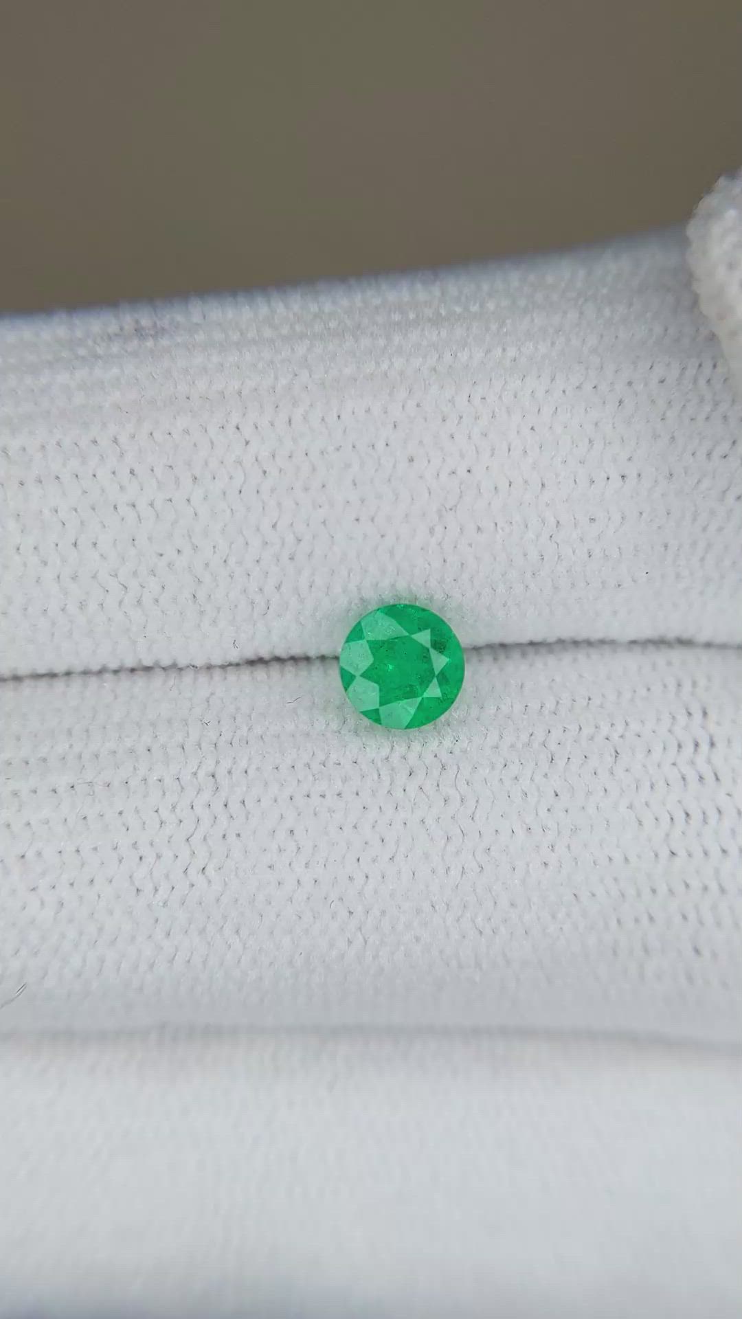 0.44 Ct. Emerald from Zambia Size Video