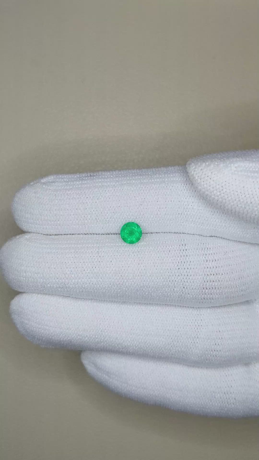 0.44 Ct. Emerald from Zambia Size Video