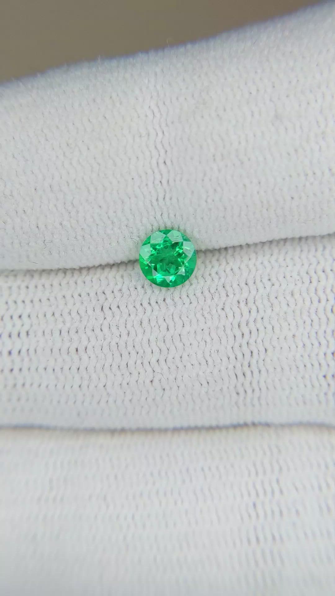 0.44 Ct. Emerald from Zambia Size Video