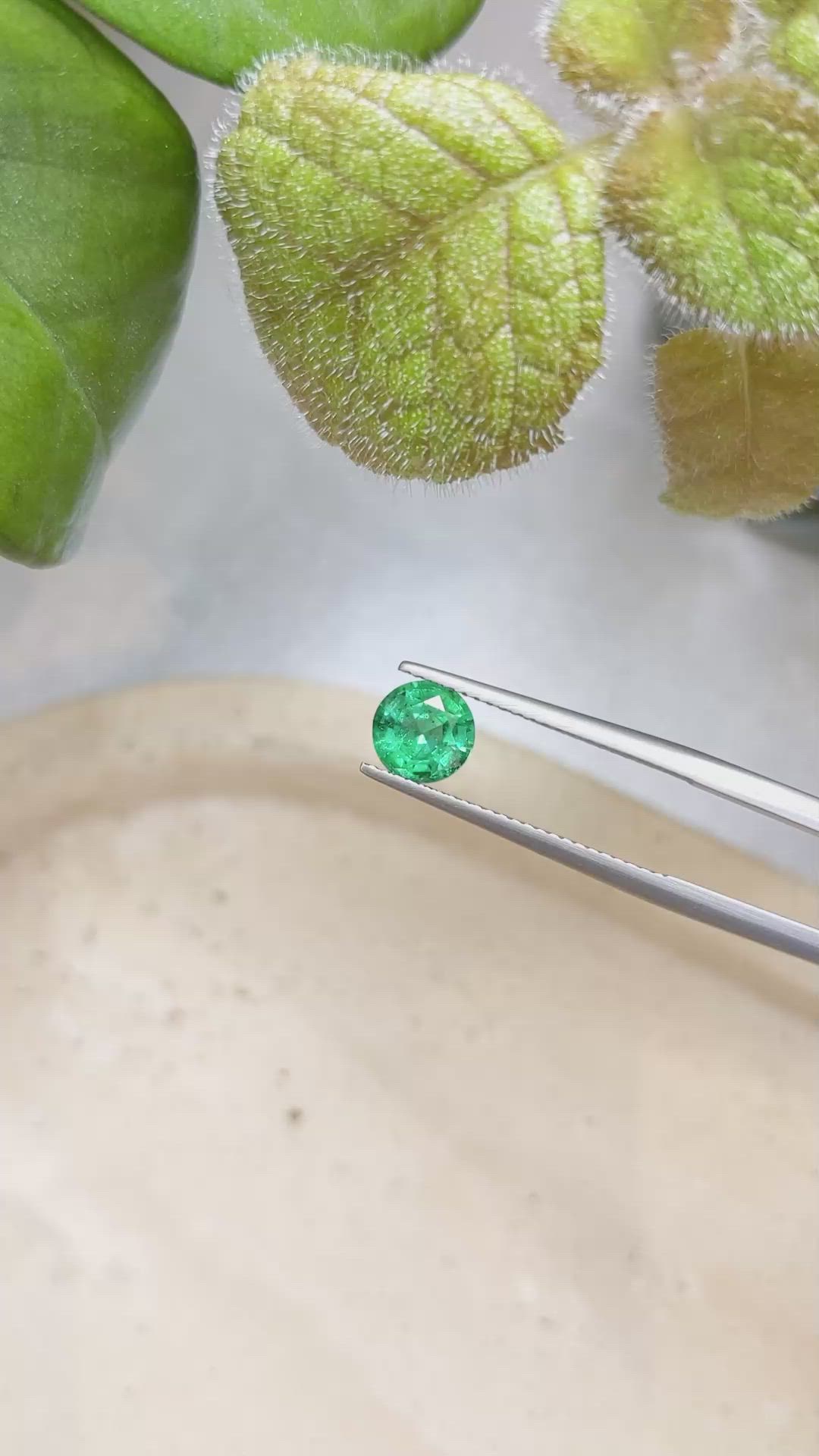 1.10 Ct. Emerald from Zambia Size Video