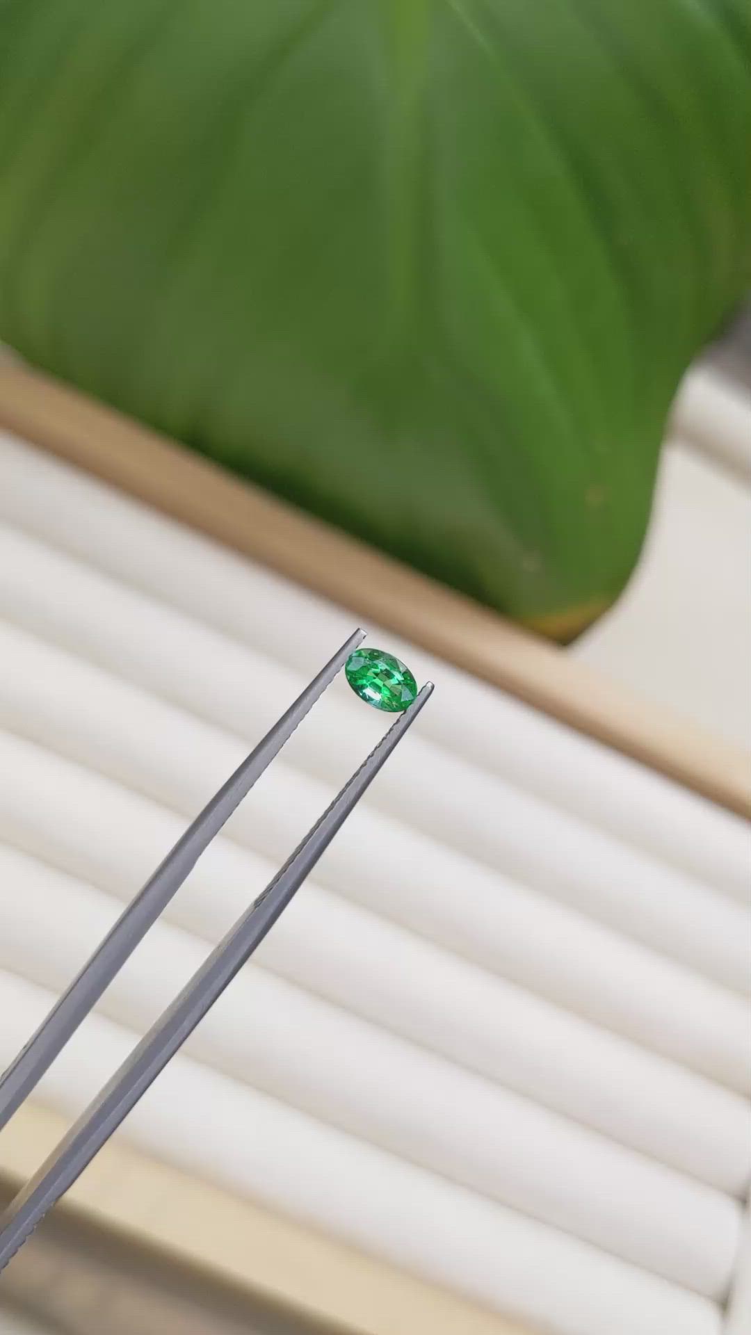 0.37 Ct. Emerald from Zambia Size Video