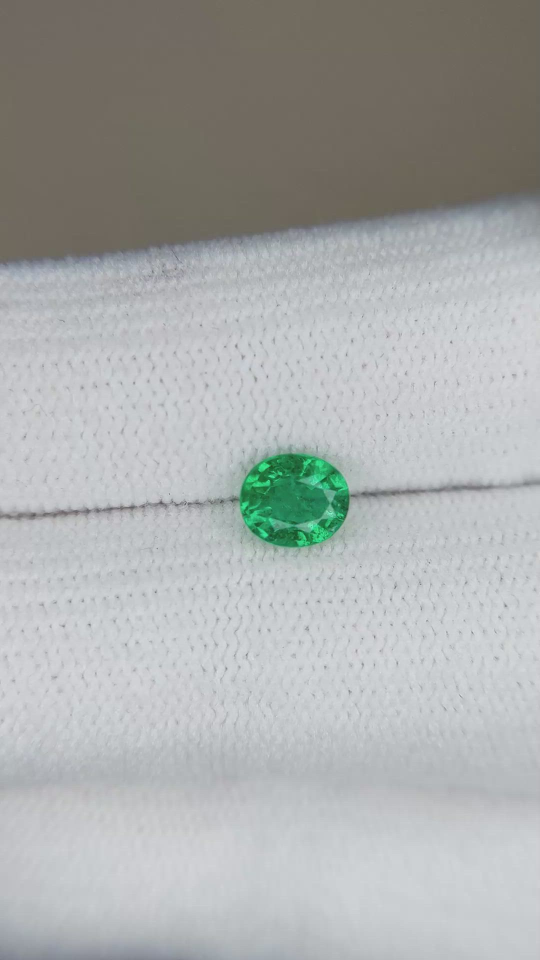 0.47 Ct. Emerald from Zambia Size Video