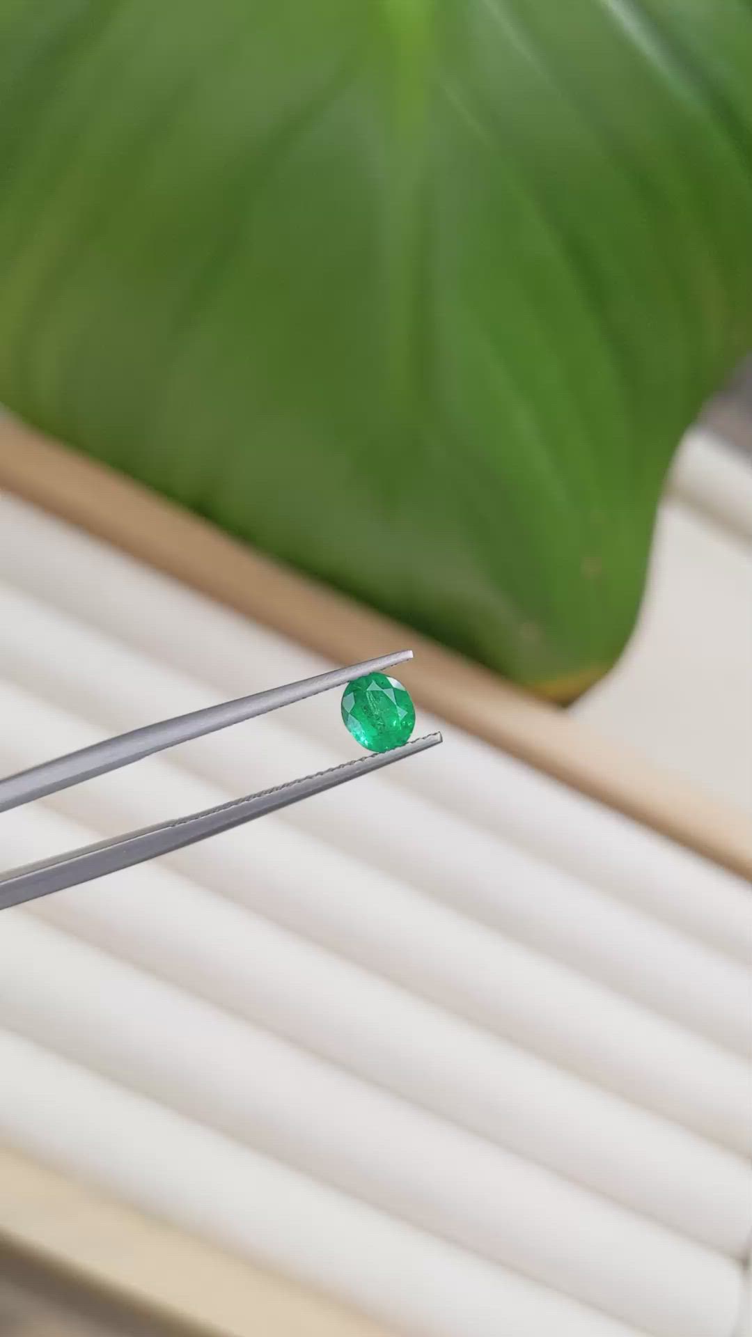 0.60 Ct. Emerald from Zambia Size Video