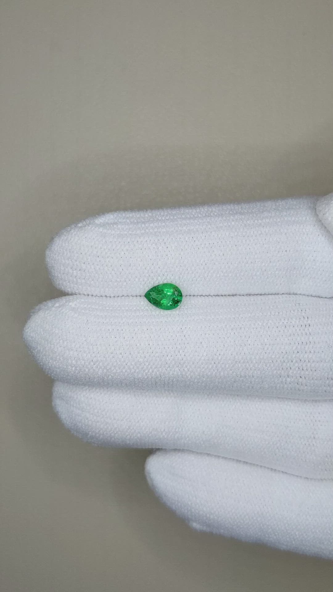 0.39 Ct. Emerald from Zambia Size Video
