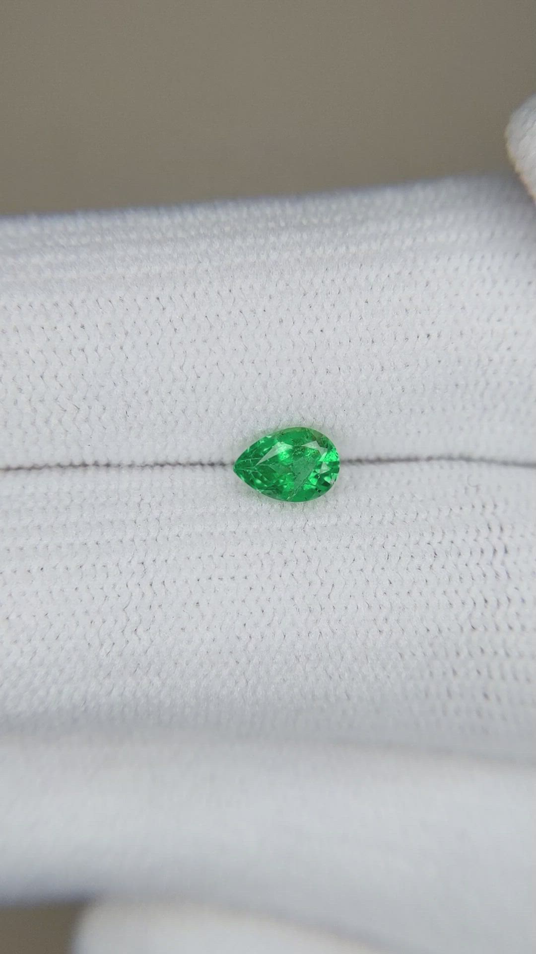 0.39 Ct. Emerald from Zambia Size Video