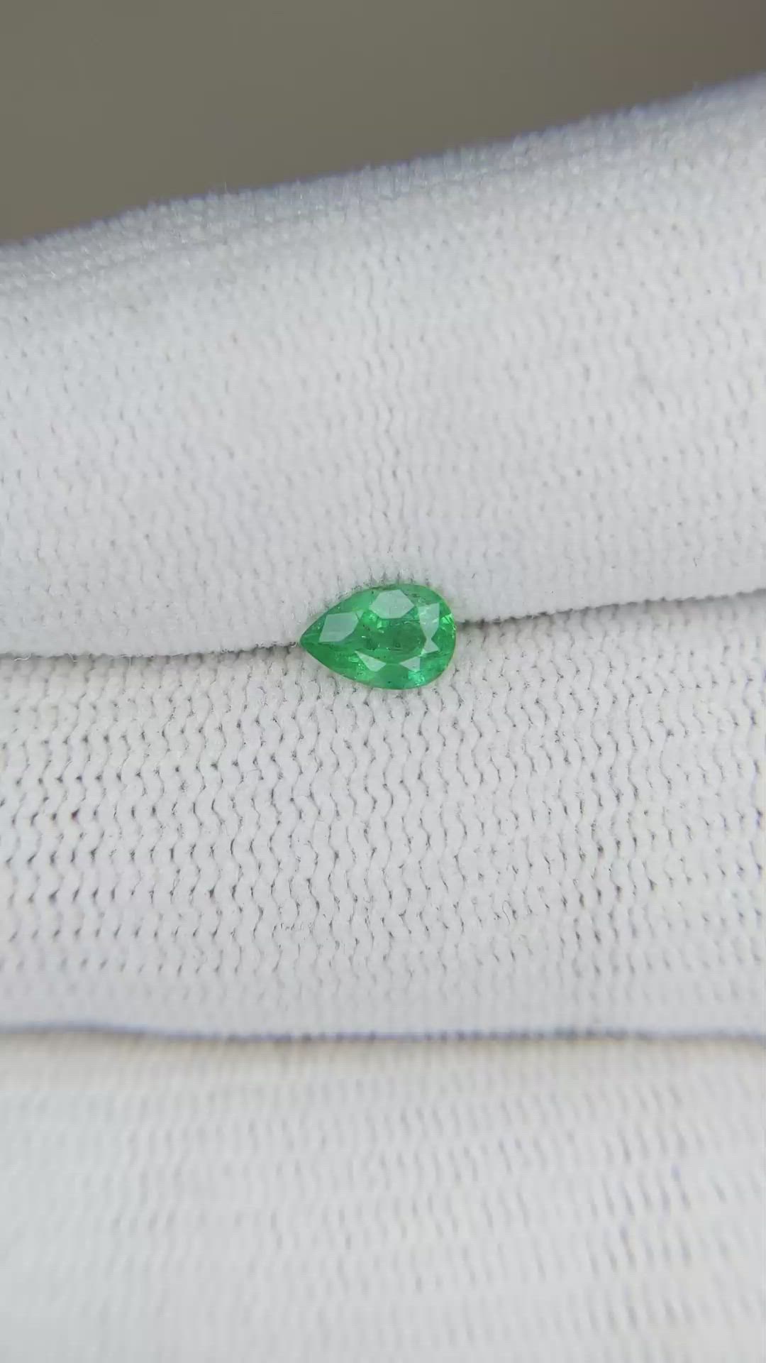 0.32 Ct. Emerald from Zambia Size Video