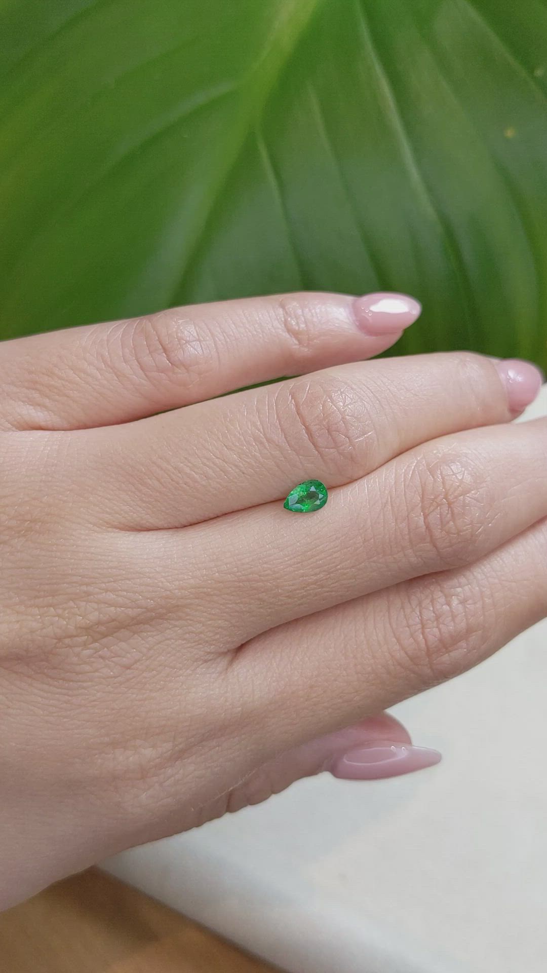 0.32 Ct. Emerald from Zambia Size Video