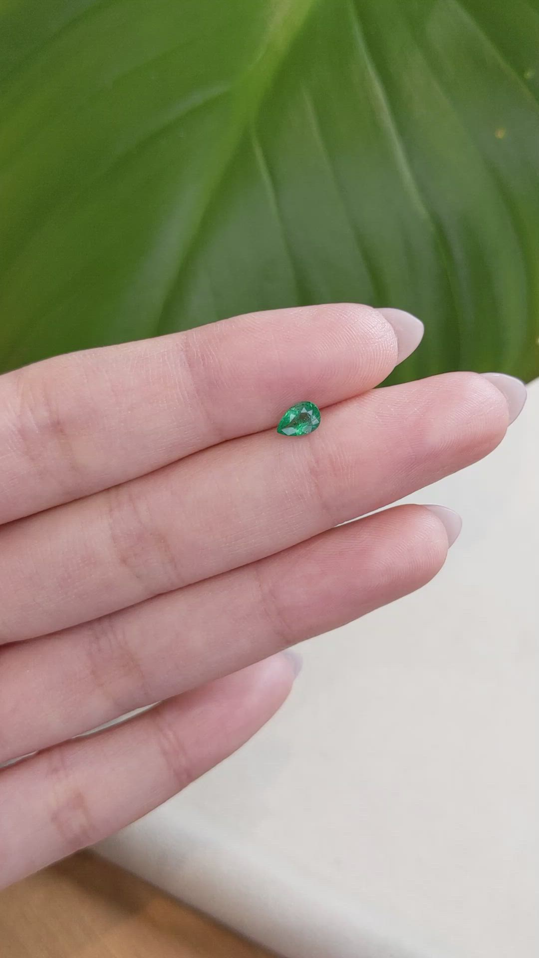 0.32 Ct. Emerald from Zambia Size Video