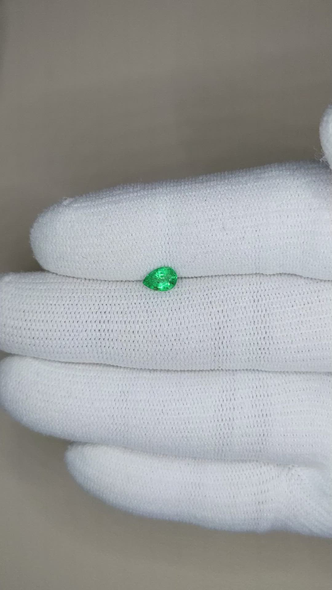 0.43 Ct. Emerald from Zambia Size Video