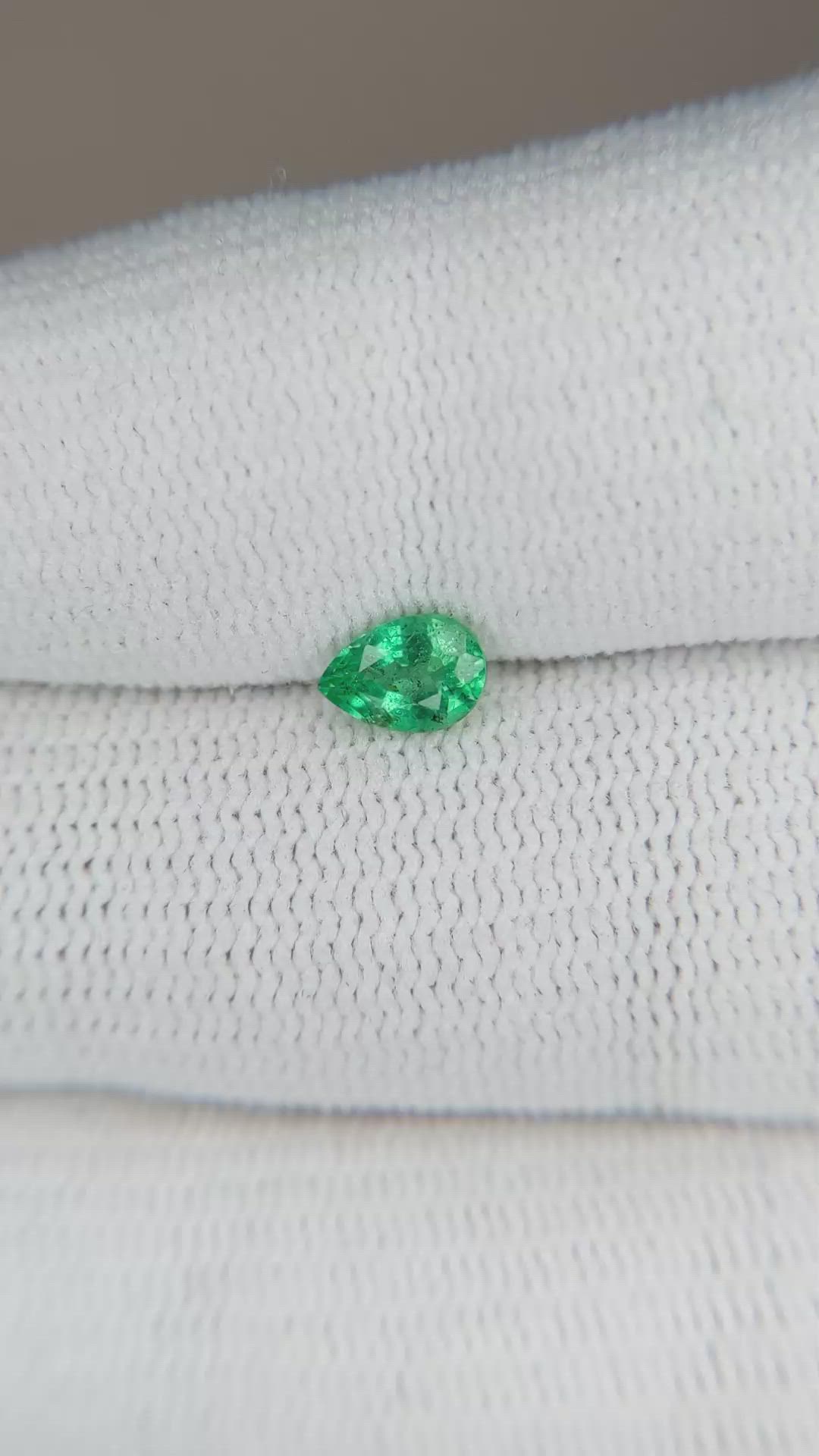 0.43 Ct. Emerald from Zambia Size Video