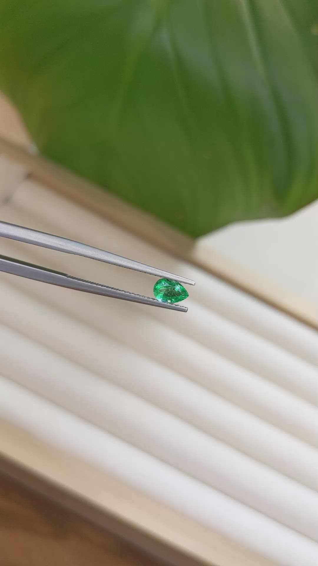 0.43 Ct. Emerald from Zambia Size Video