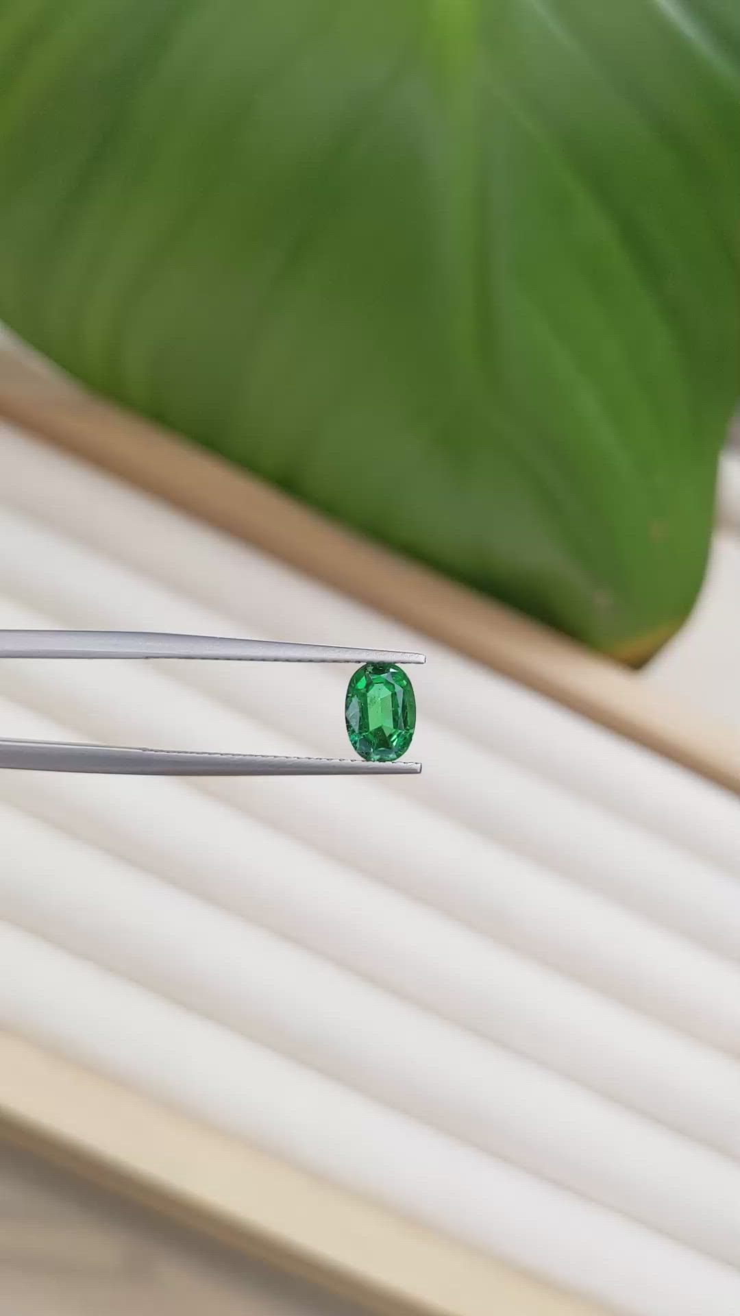 0.85 Ct. Emerald from Zambia Size Video
