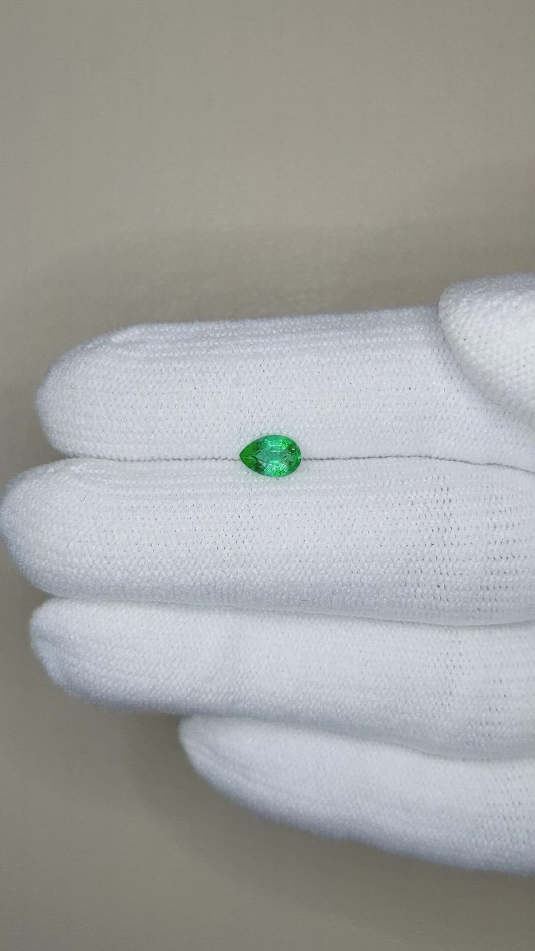 0.38 Ct. Emerald from Zambia Size Video