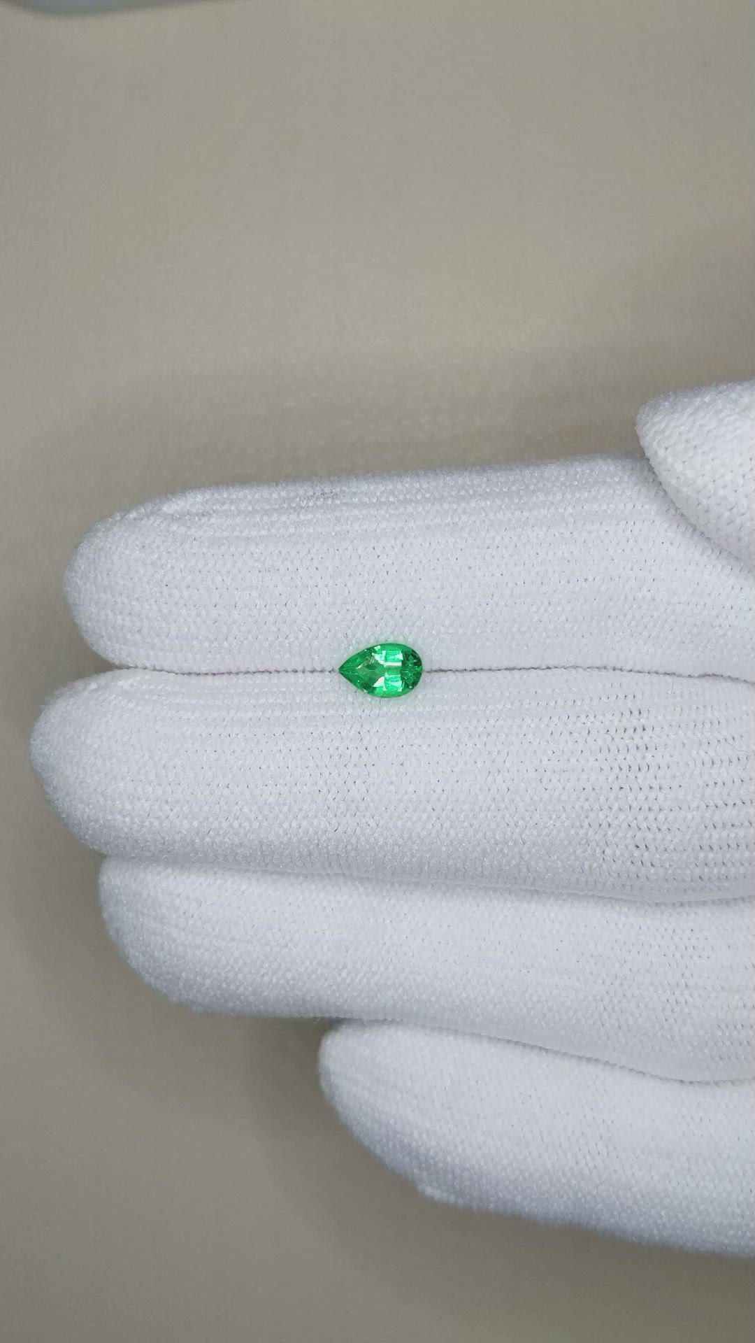0.33 Ct. Emerald from Zambia Size Video