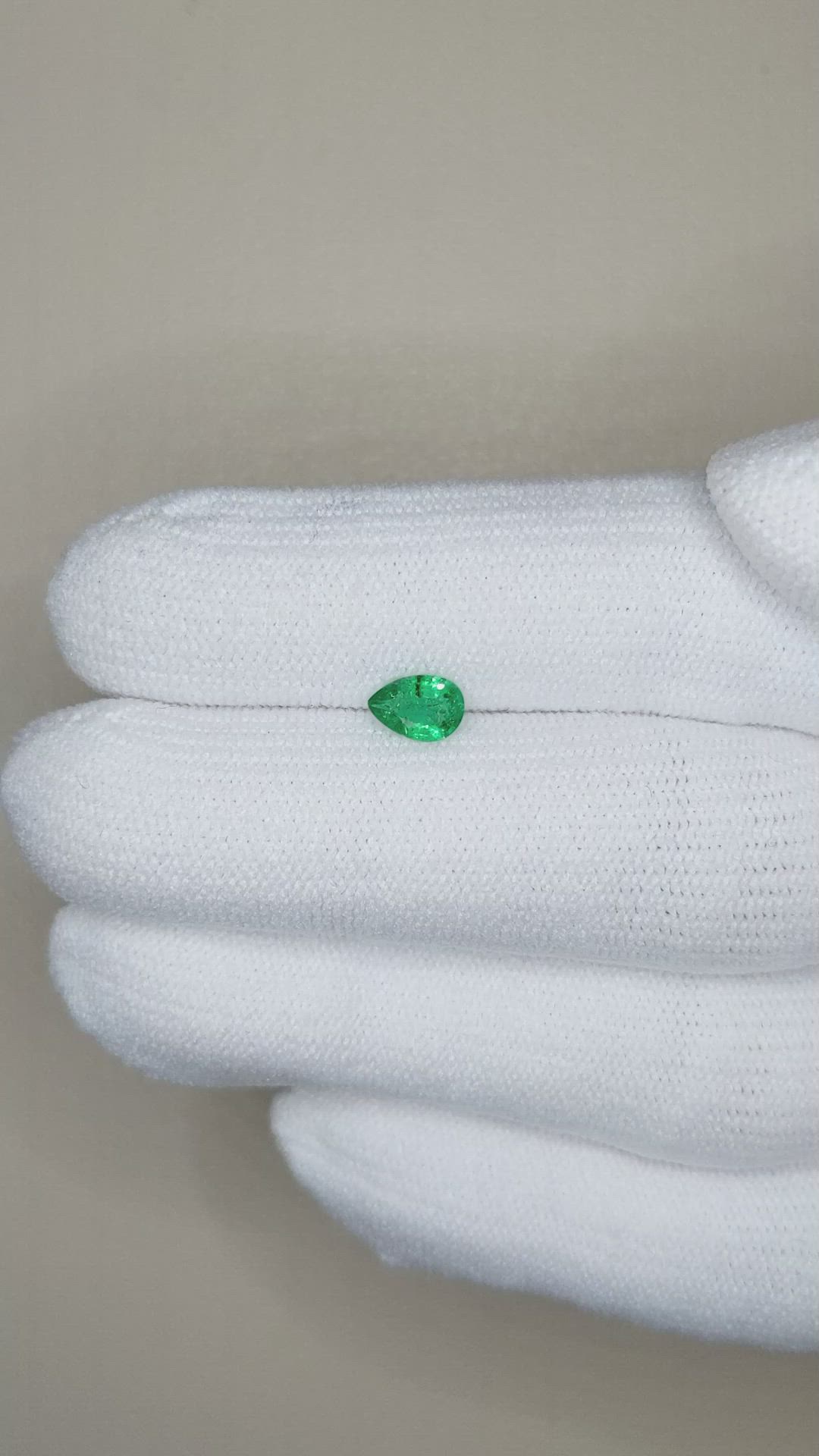 0.42 Ct. Emerald from Zambia Size Video