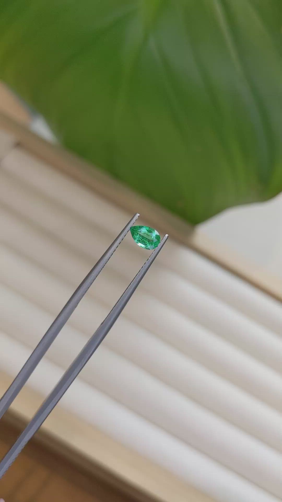 0.42 Ct. Emerald from Zambia Size Video