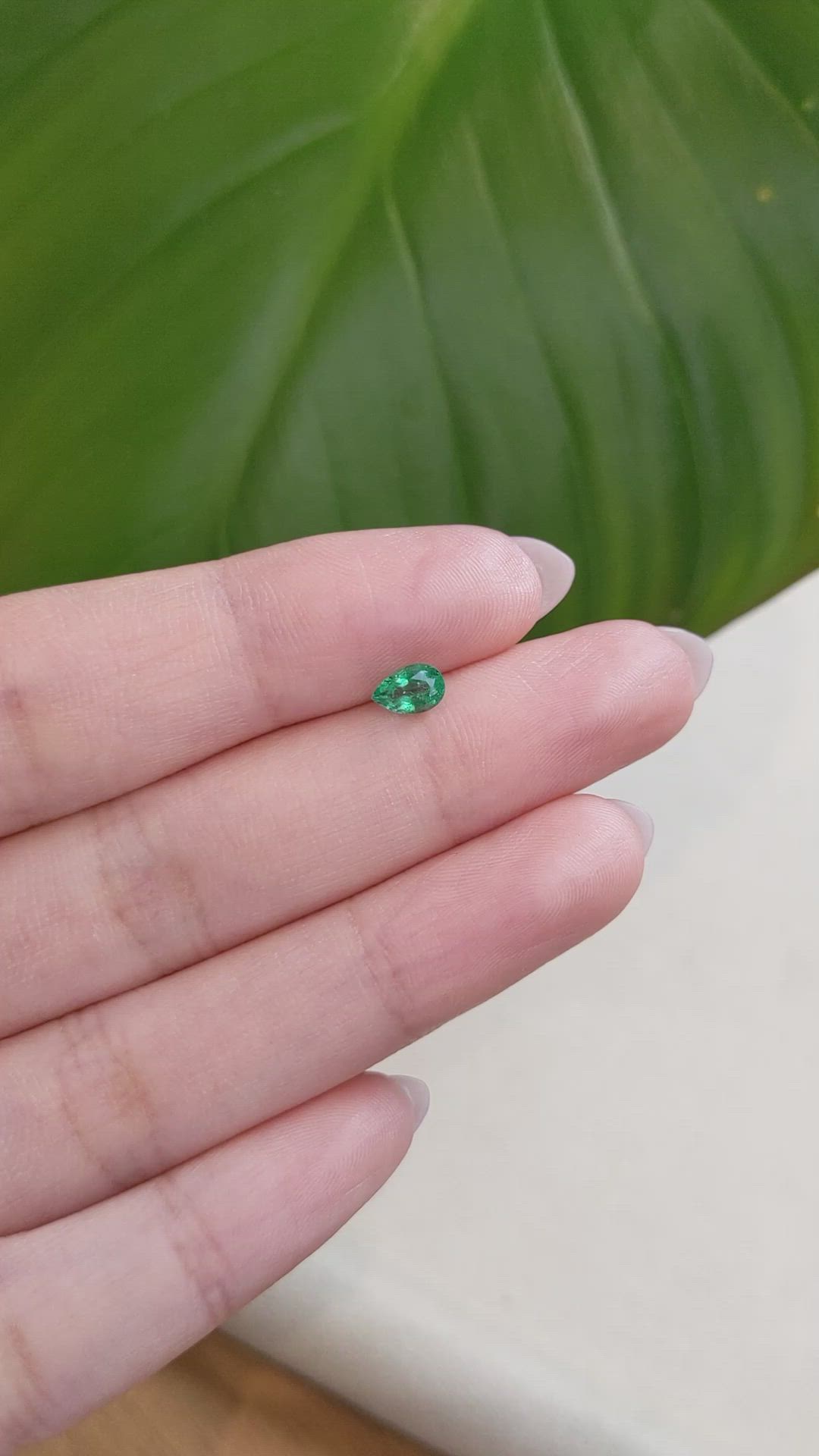 0.42 Ct. Emerald from Zambia Size Video