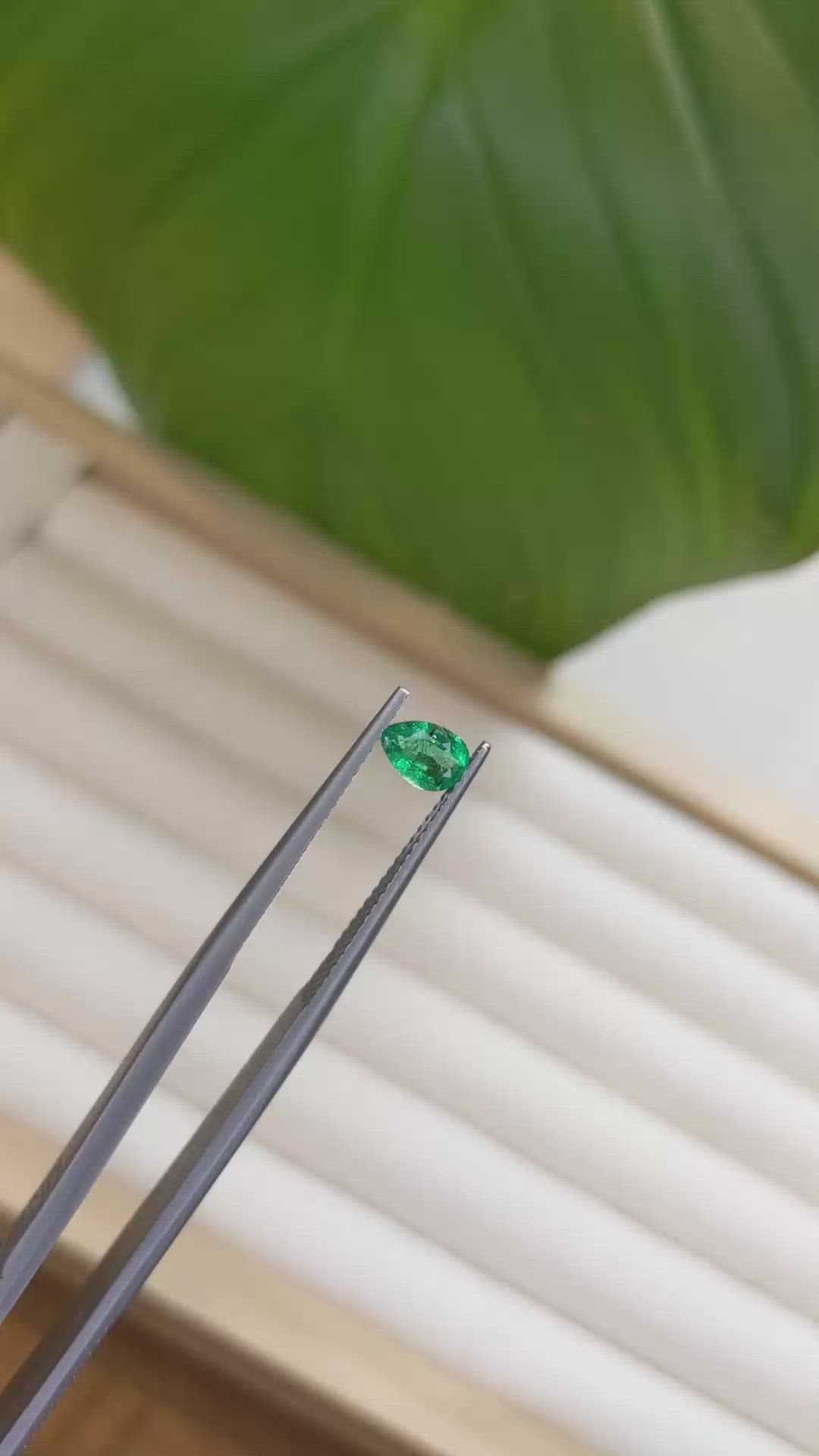 0.33 Ct. Emerald from Zambia Size Video