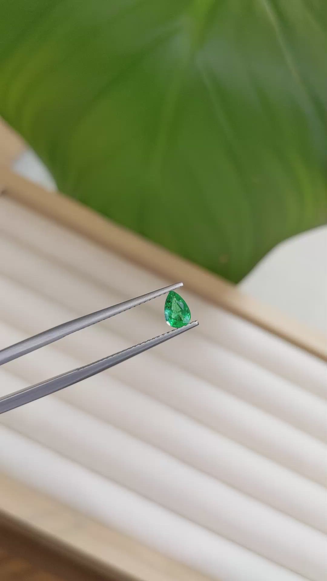 0.33 Ct. Emerald from Zambia Size Video